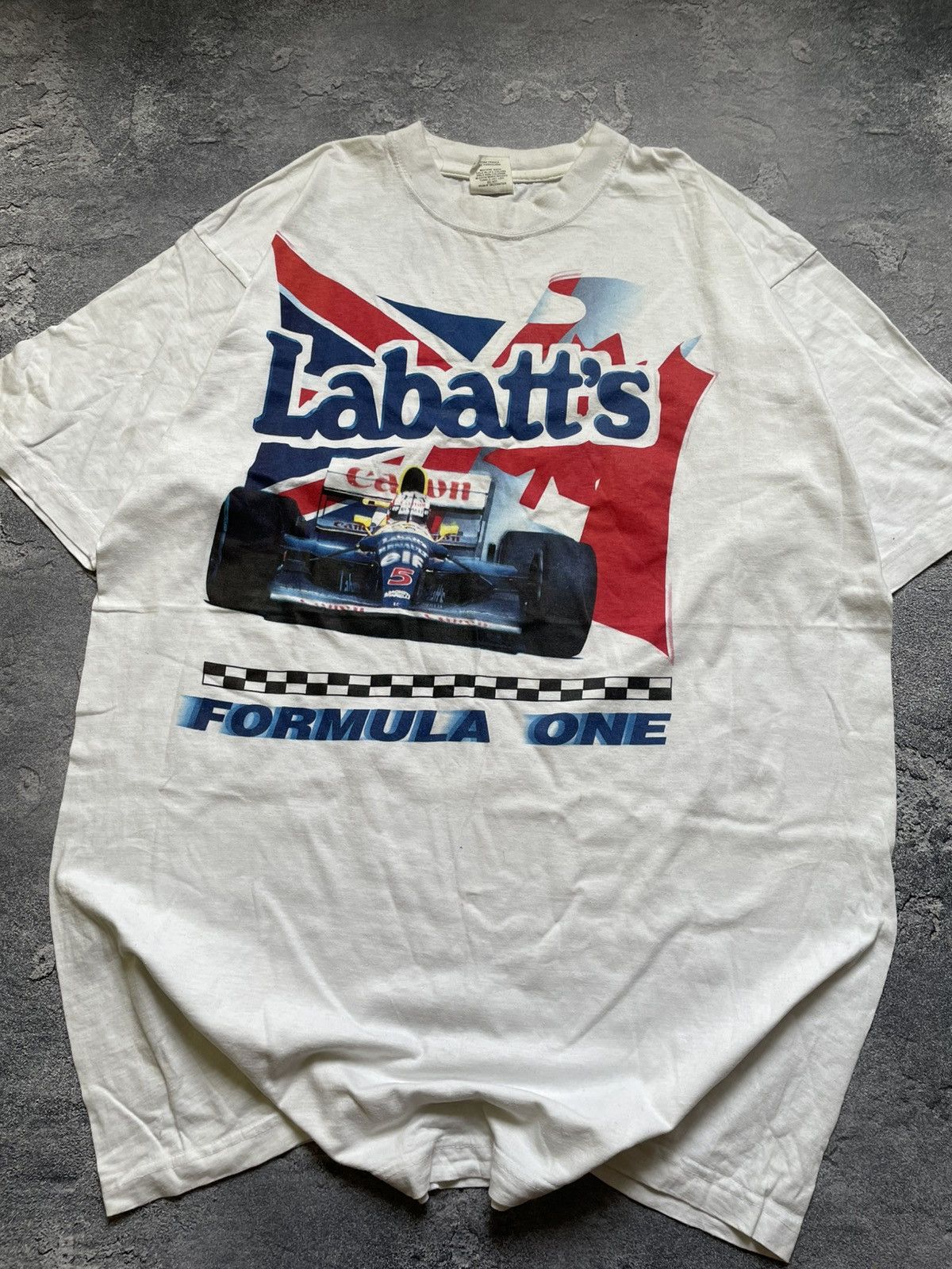 Vintage VTG 1992 BJM Labatts F1 CANON T-SHIRT size XL Size US XL / EU 56 / 4 - 4 Thumbnail