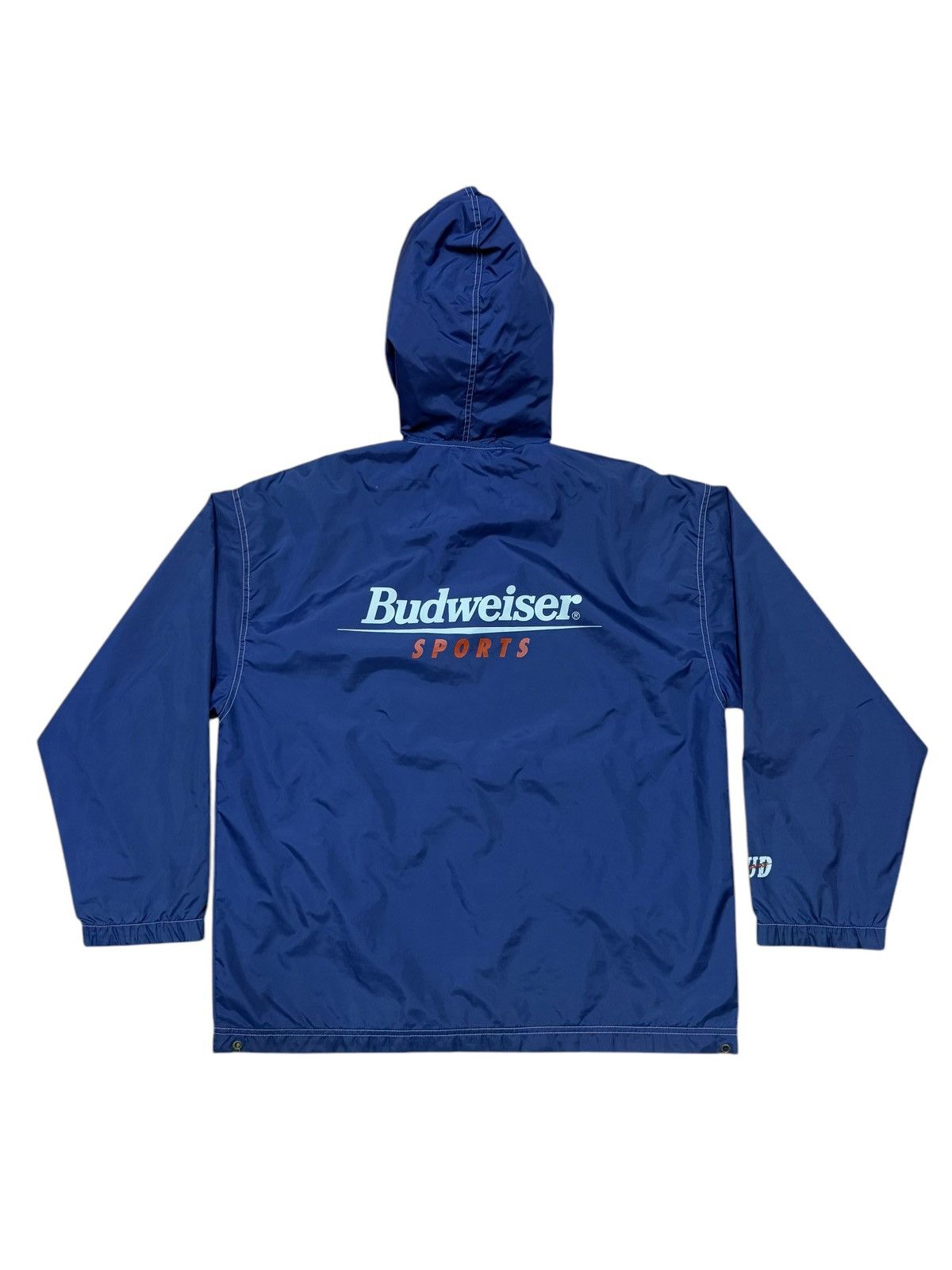 Budweiser × Vintage Vintage Budweiser Sports Pullover Windbreaker Jacket Size US L / EU 52-54 / 3 - 1 Thumbnail
