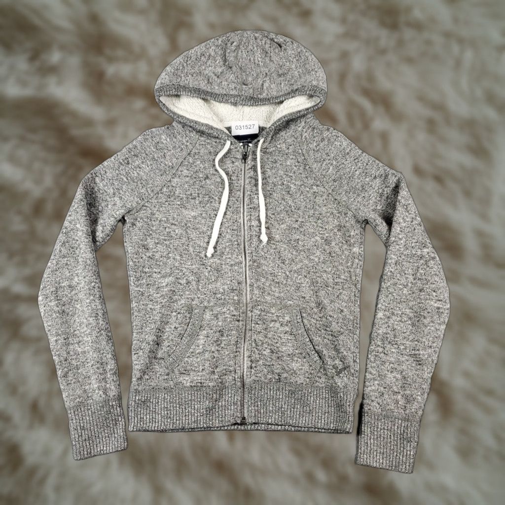 American Eagle Outfitters American Eagle Outfitters Hoodie Women’s Small Gray Full Zip Sweatshirt Sweater Size S / US 4 / IT 40 - 1 Thumbnail
