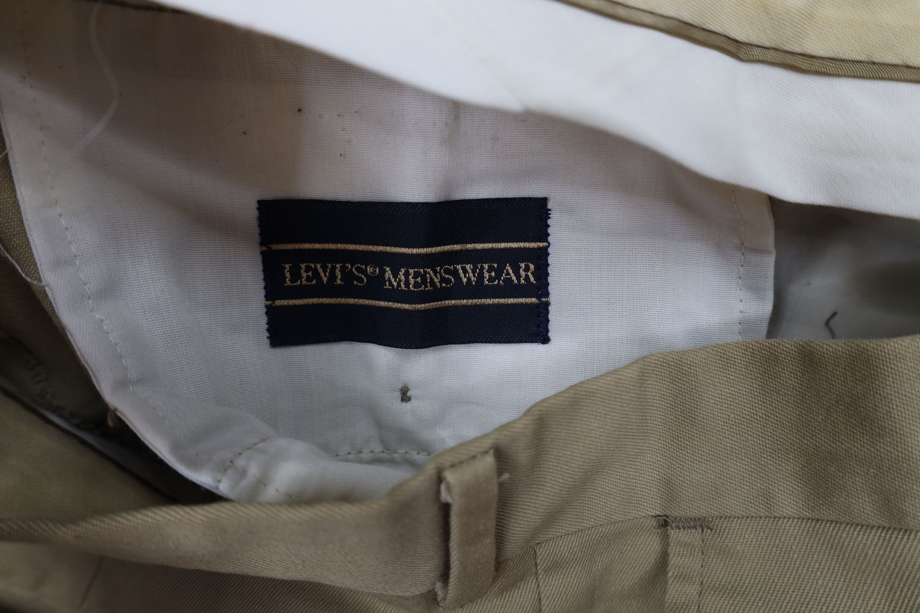 Levi's Vintage 70s Levis Flared Wide Leg Chino Pants Beige Khaki Size US 34 / EU 50 - 9 Thumbnail