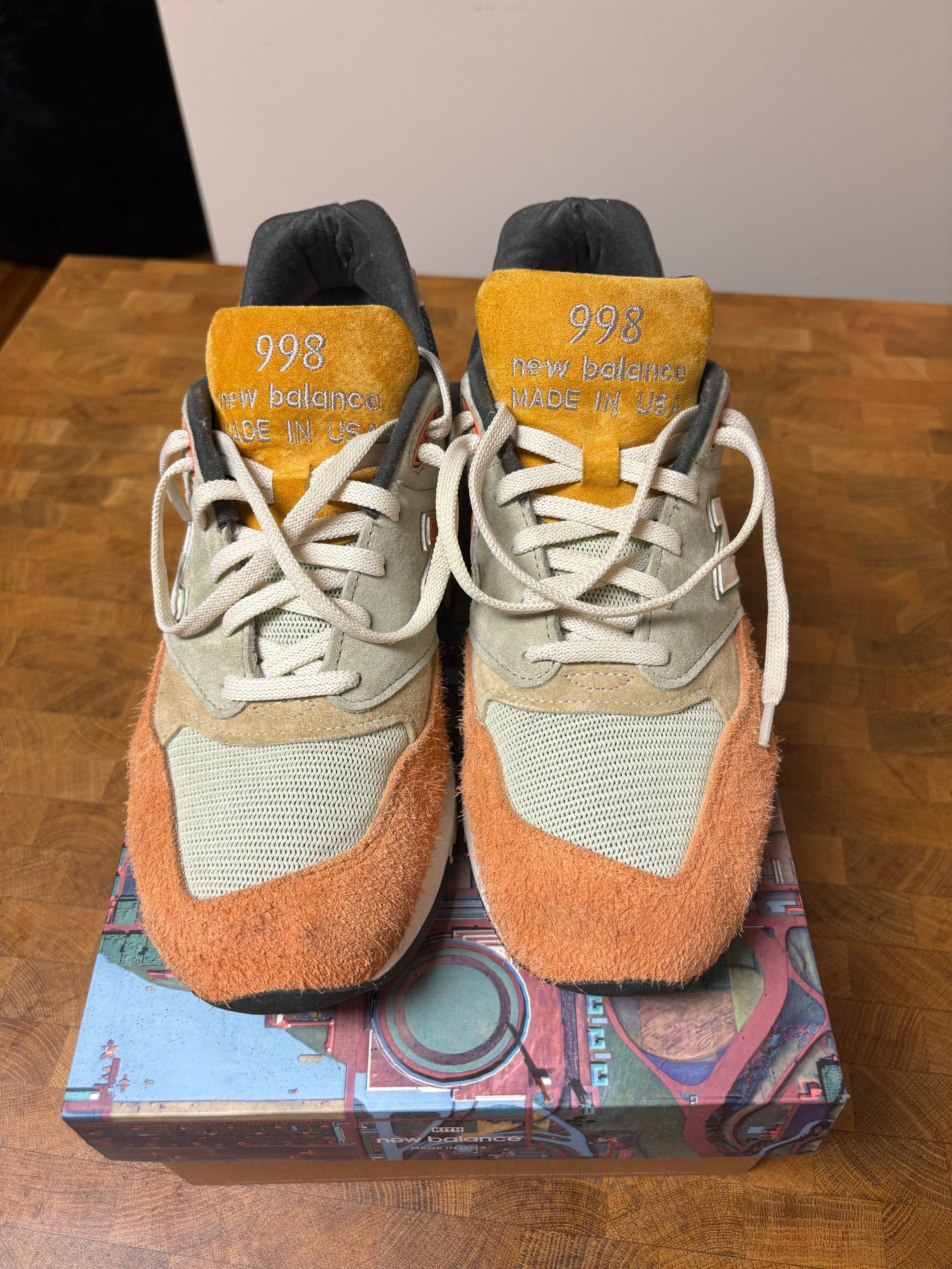 Kith × New Balance Kith x New Balance MiUSA 998 ‘Frank Lloyd Wright’ Apricot Size US 10.5 / EU 43-44 - 2 Thumbnail