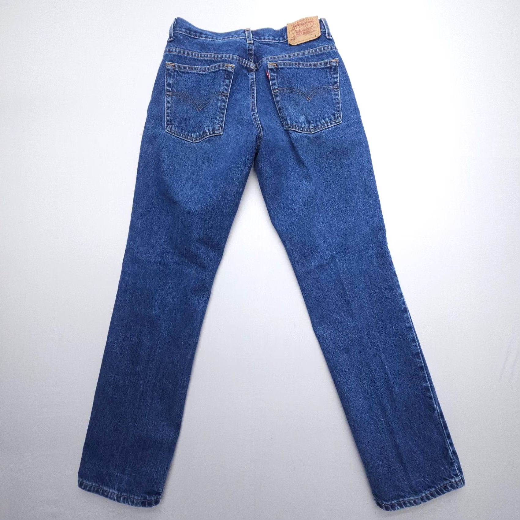 Levi's VINTAGE Levi's 505 Jeans Women's Dark Wash 32in Inseam Size 8 90s Rigid Straight Denim Size 30" / US 8 / IT 44 - 2 Thumbnail