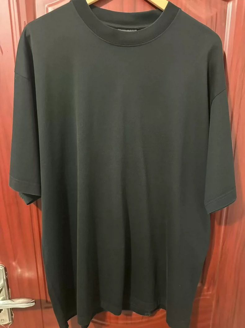 Balenciaga Balenciaga Back Logo Black Short Sleeve, Size M, OS Fit Size US M / EU 48-50 / 2 - 1 Thumbnail