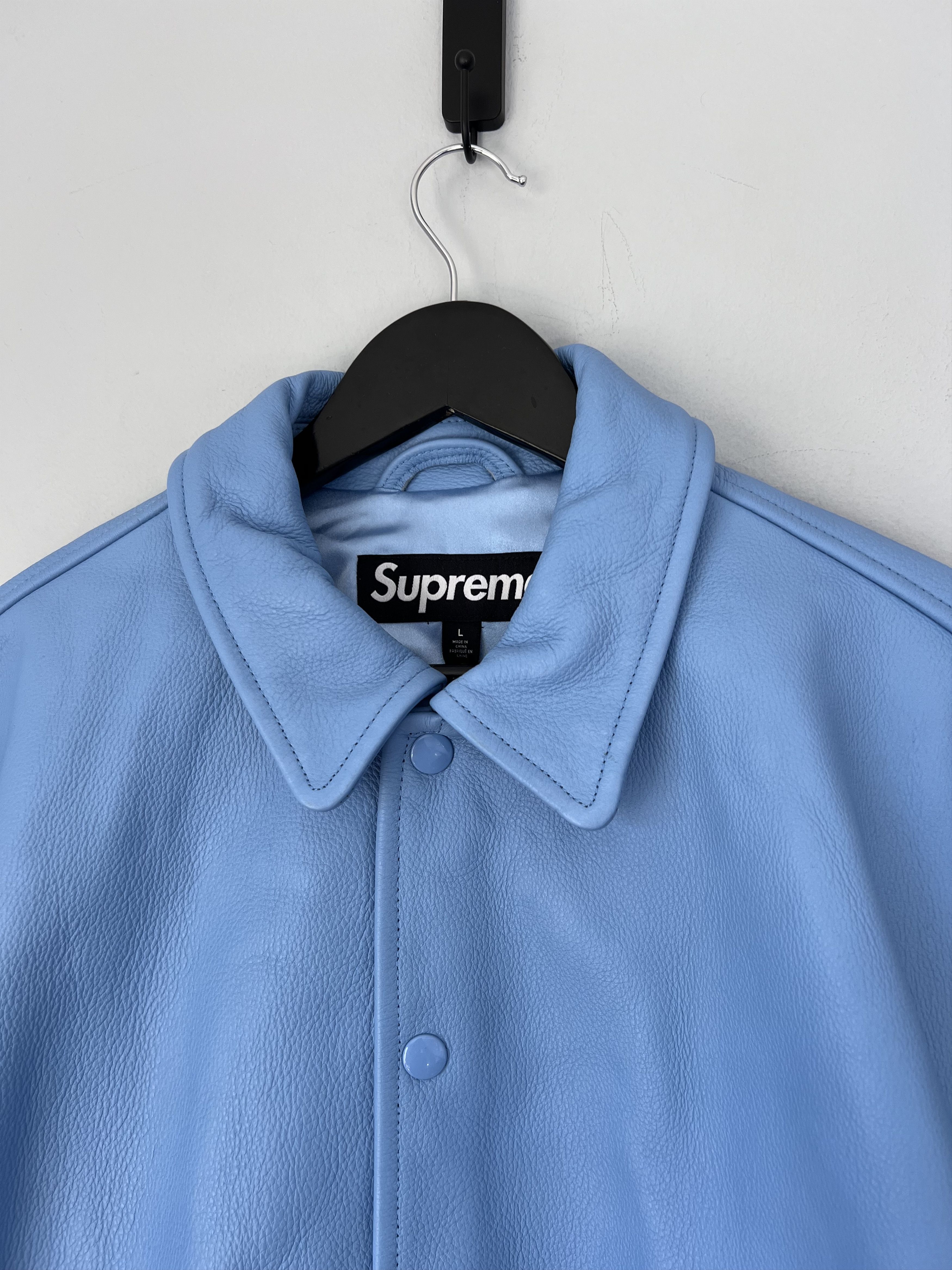 Supreme Supreme Gore-Tex Infinium Windstopper Leather Varsity Jacket Size US L / EU 52-54 / 3 - 8 Thumbnail