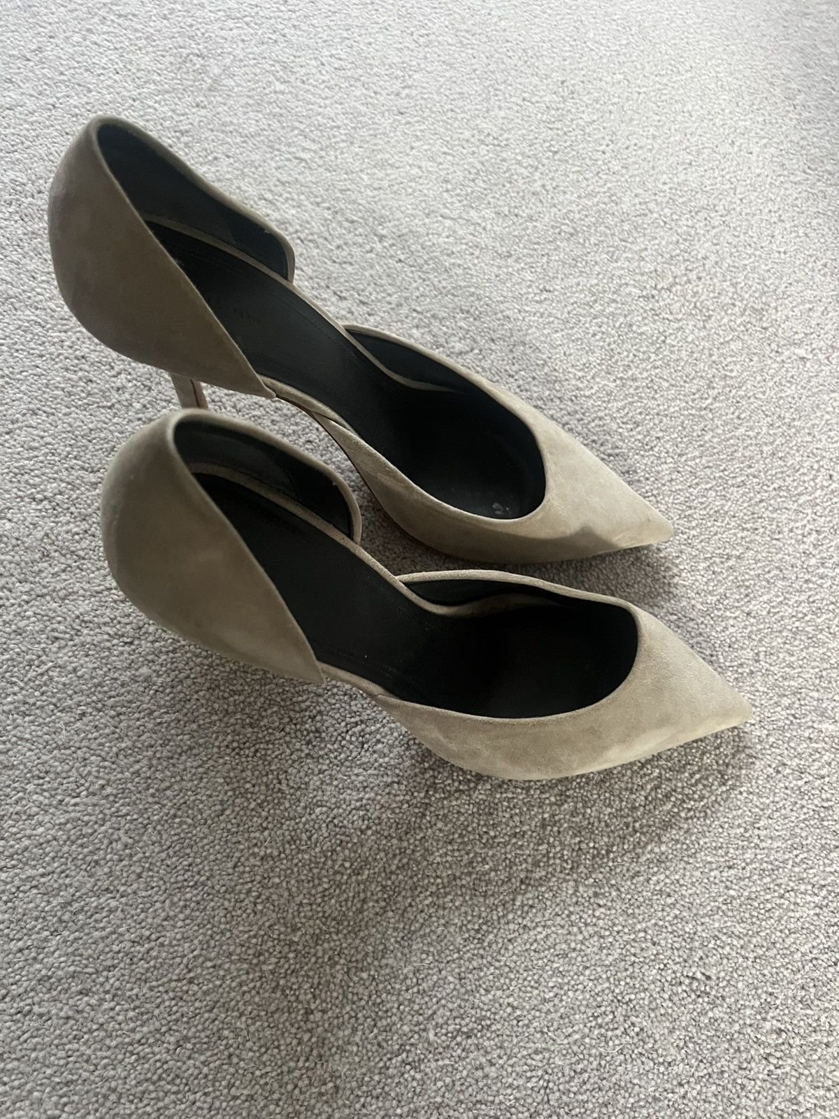 Celine Beige grey Celine heels Size US 8 / IT 38 - 3 Thumbnail