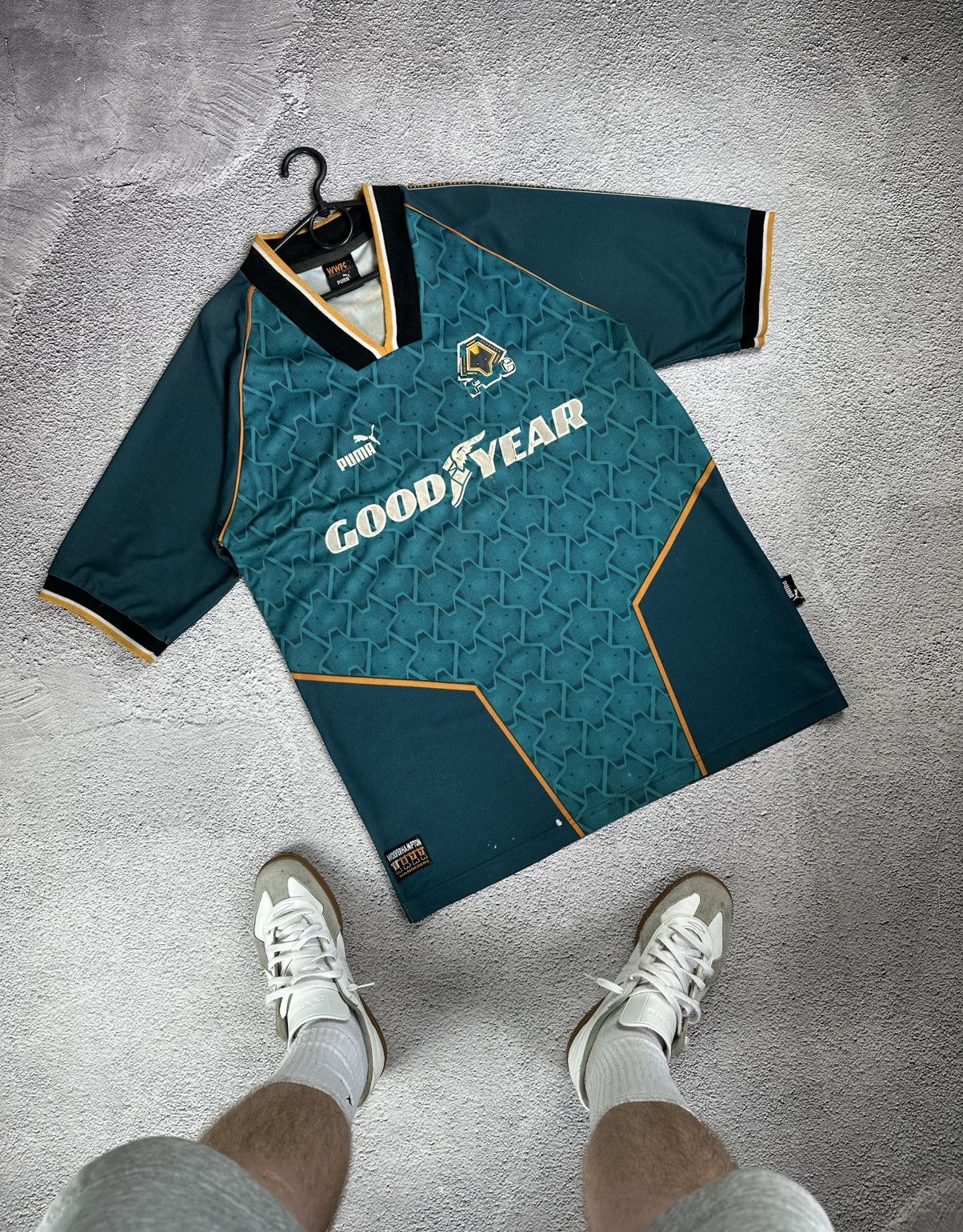 Puma Vintage Puma Wolves ‘Goodyear’ Away 1993‑1995 Soccer Jersey Size US XL / EU 56 / 4 - 3 Thumbnail