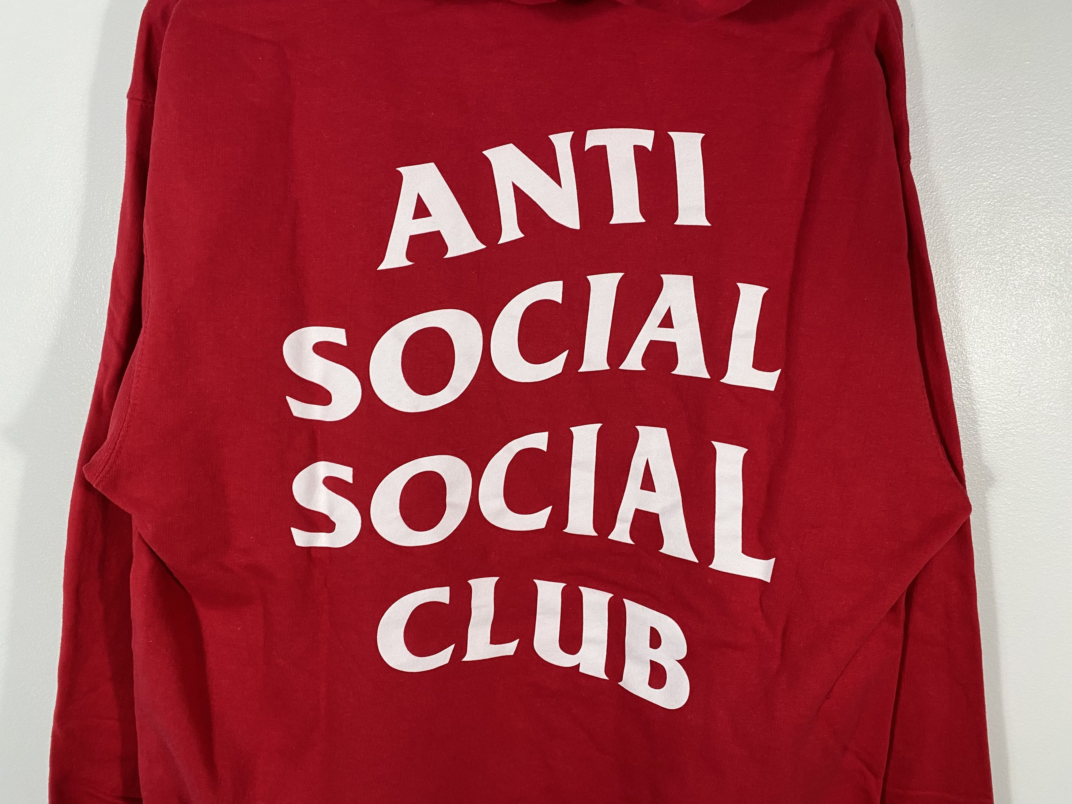 Anti Social Social Club Anti Social Social Club Goodbye Motion graphic hoodie red Size US M / EU 48-50 / 2 - 7 Thumbnail