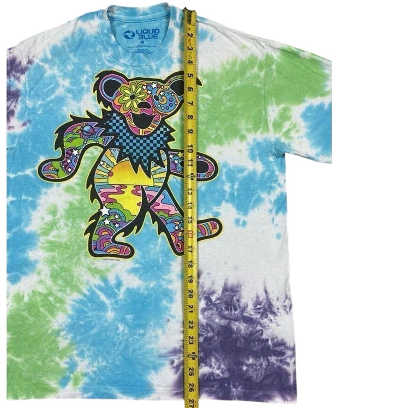 Liquid Blue LIQUID BLUE Grateful Dead Bear Psychedelic Sunrise Tee Size M / US 6-8 / IT 42-44 - 8 Thumbnail