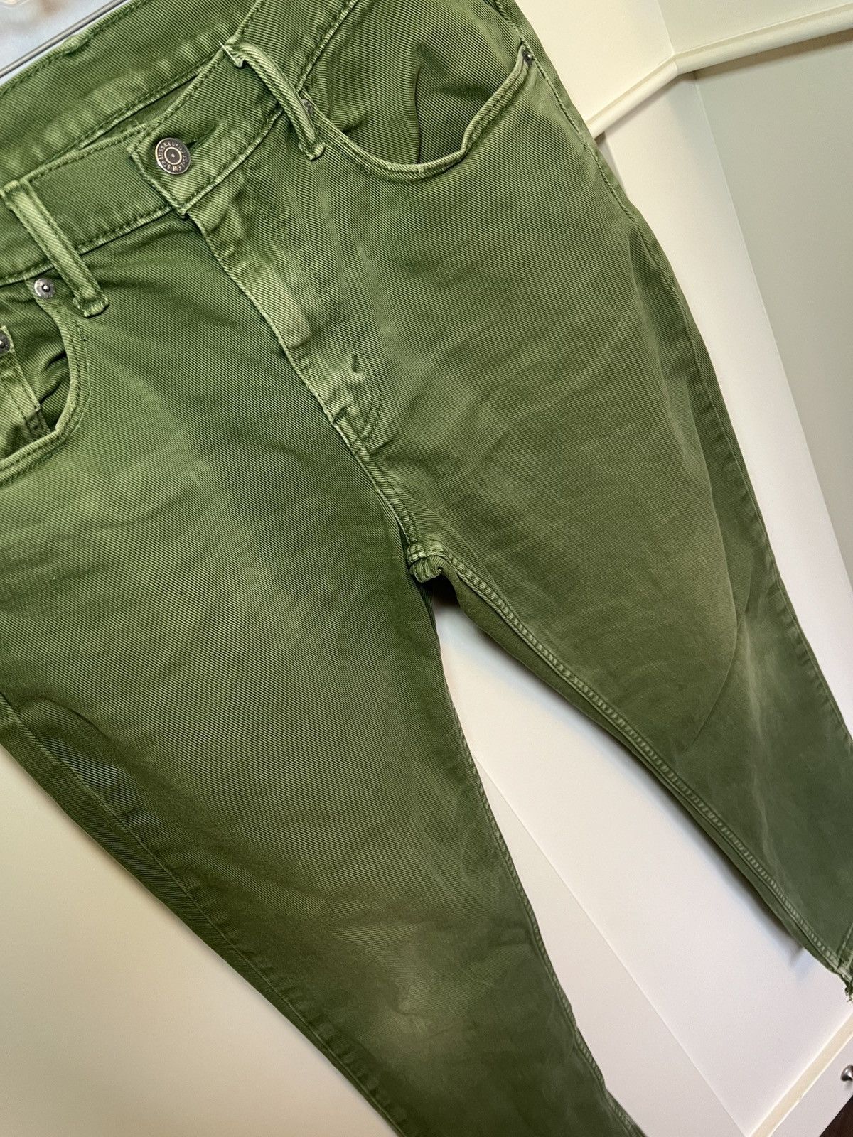 Levi's Vintage Levis 511 green acid slime jeans Size US 33 - 13 Thumbnail
