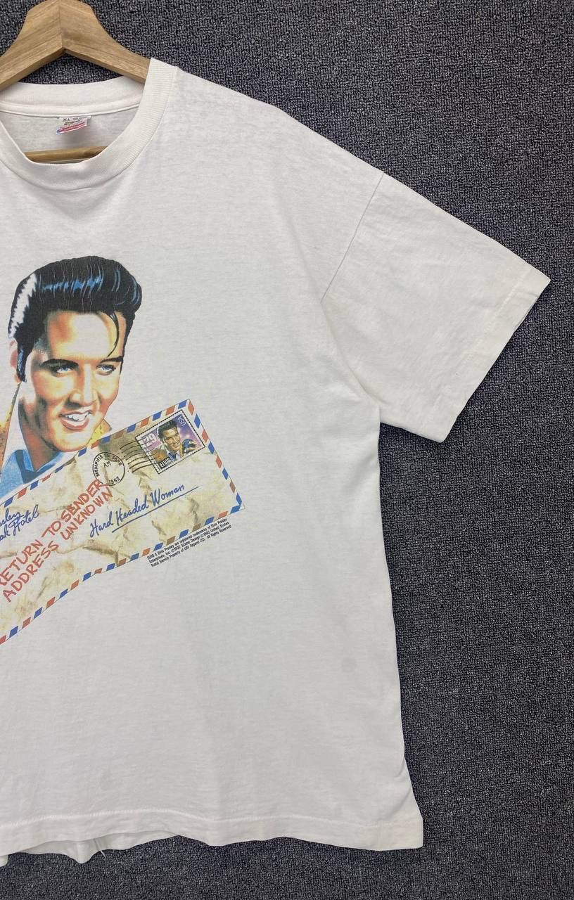 Band Tees × Vintage Vintage Elvis Presley Punk Rock Band Tee T Shirts Size US XL / EU 56 / 4 - 4 Thumbnail