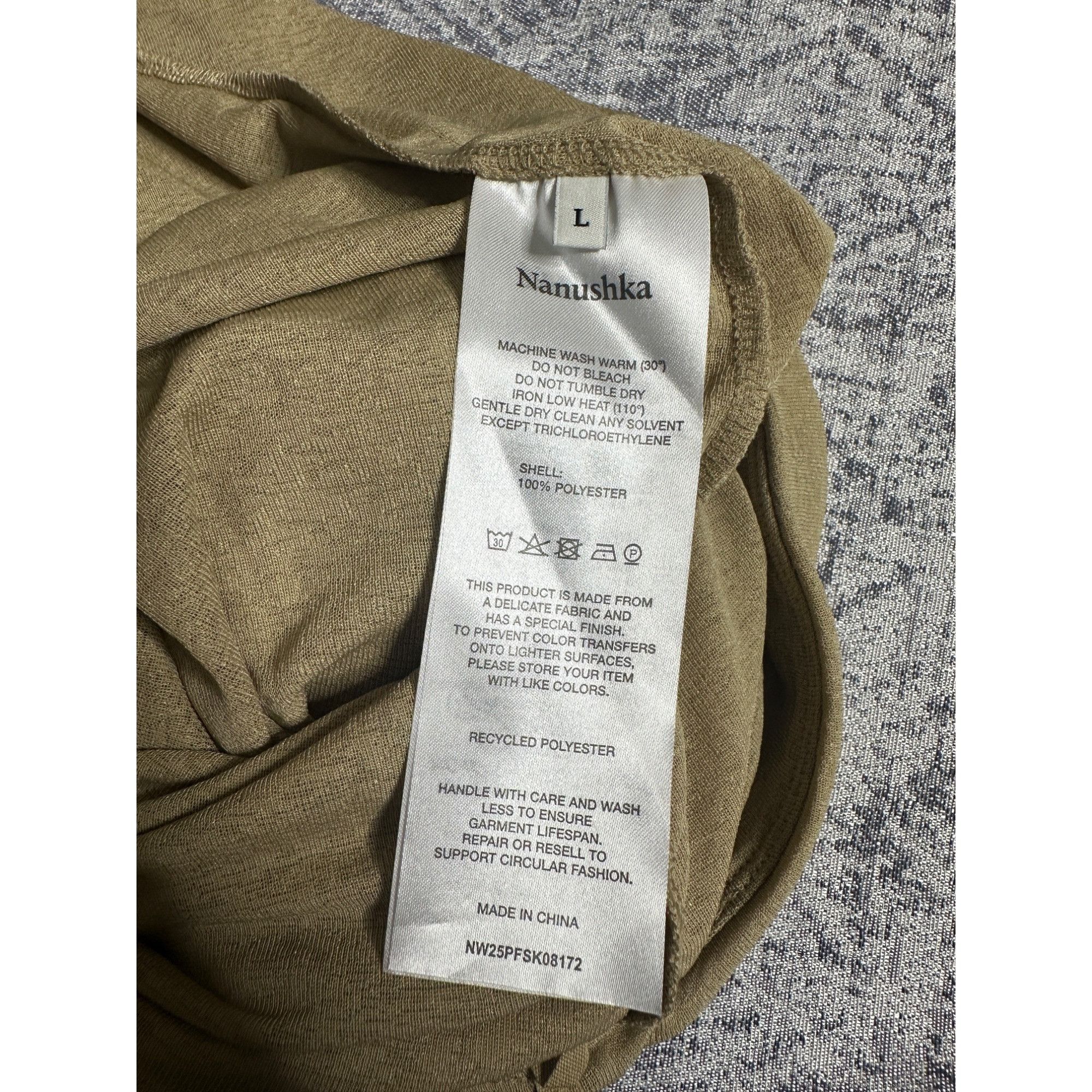 Nanushka Nanushka Draped Mesh Jersey Maxi Skirt Size 34" / US 12 / IT 48 - 8 Thumbnail