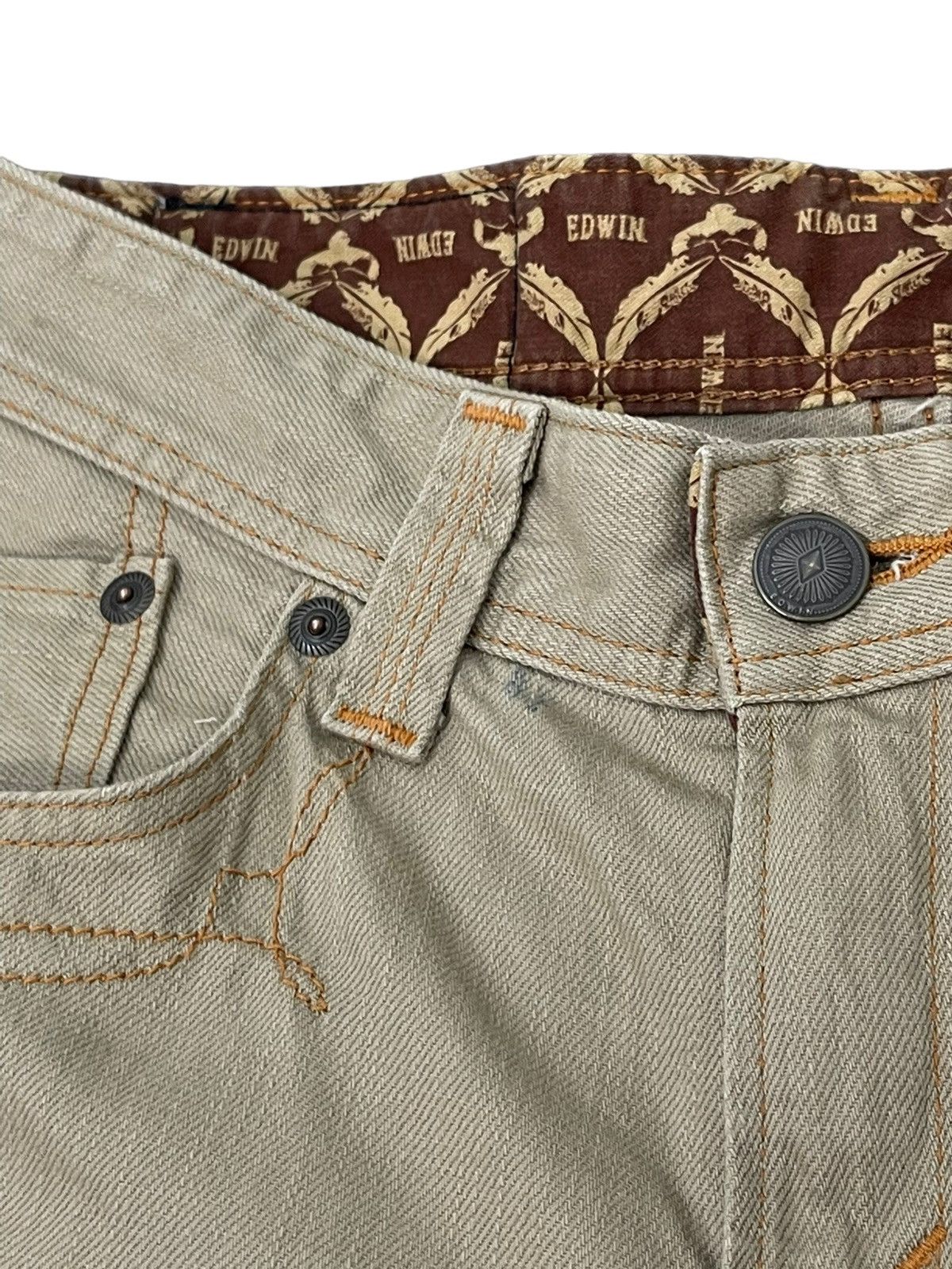 Japanese Brand Flare Jeans Edwin Japan Distress Boot Cut 7🟦6 Size US 32 / EU 48 - 10 Thumbnail
