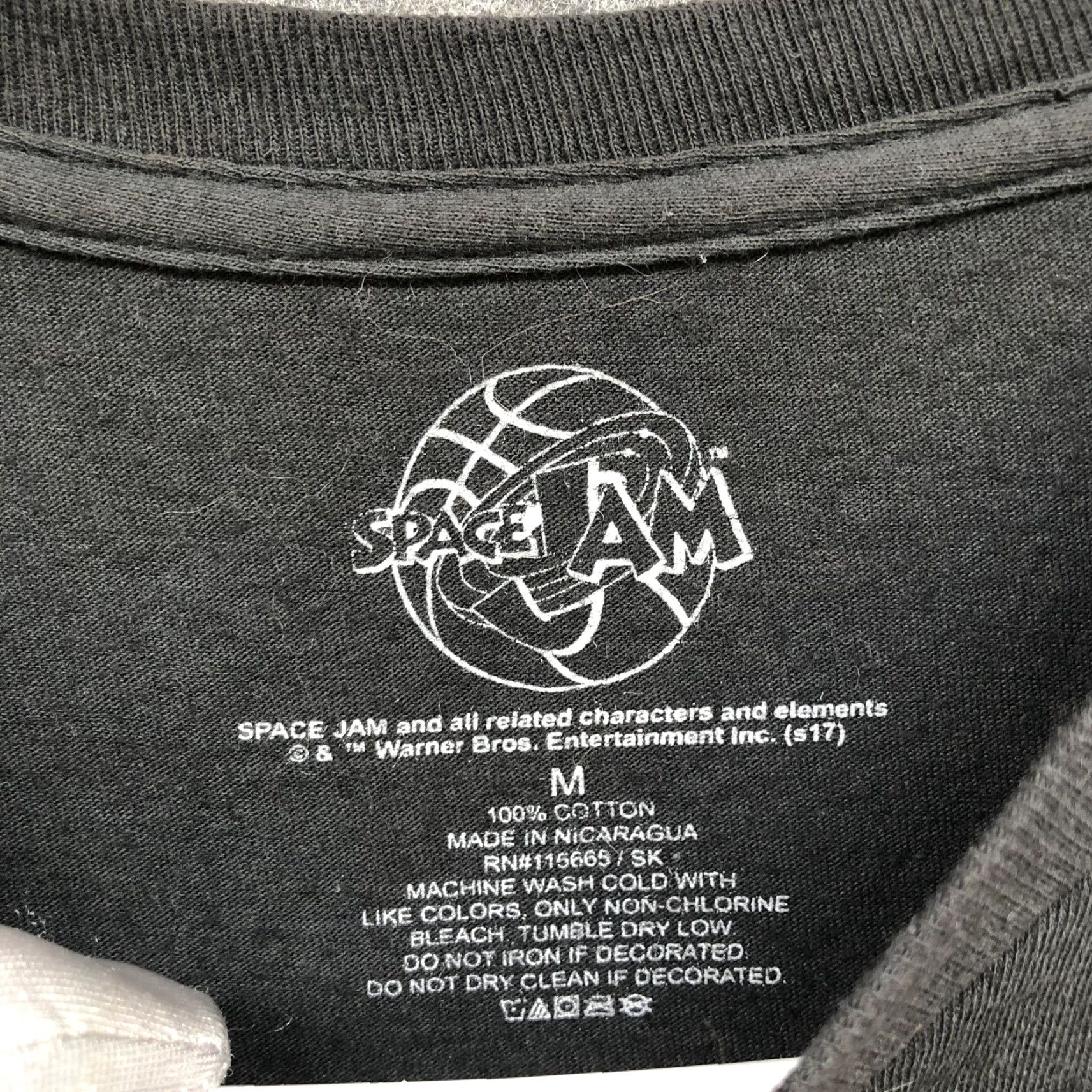 Vintage Space Jam T Shirt Unisex M Black Short Sleeve Logo Crewneck Graphic Print Vintage No Size US M / EU 48-50 / 2 - 4 Thumbnail