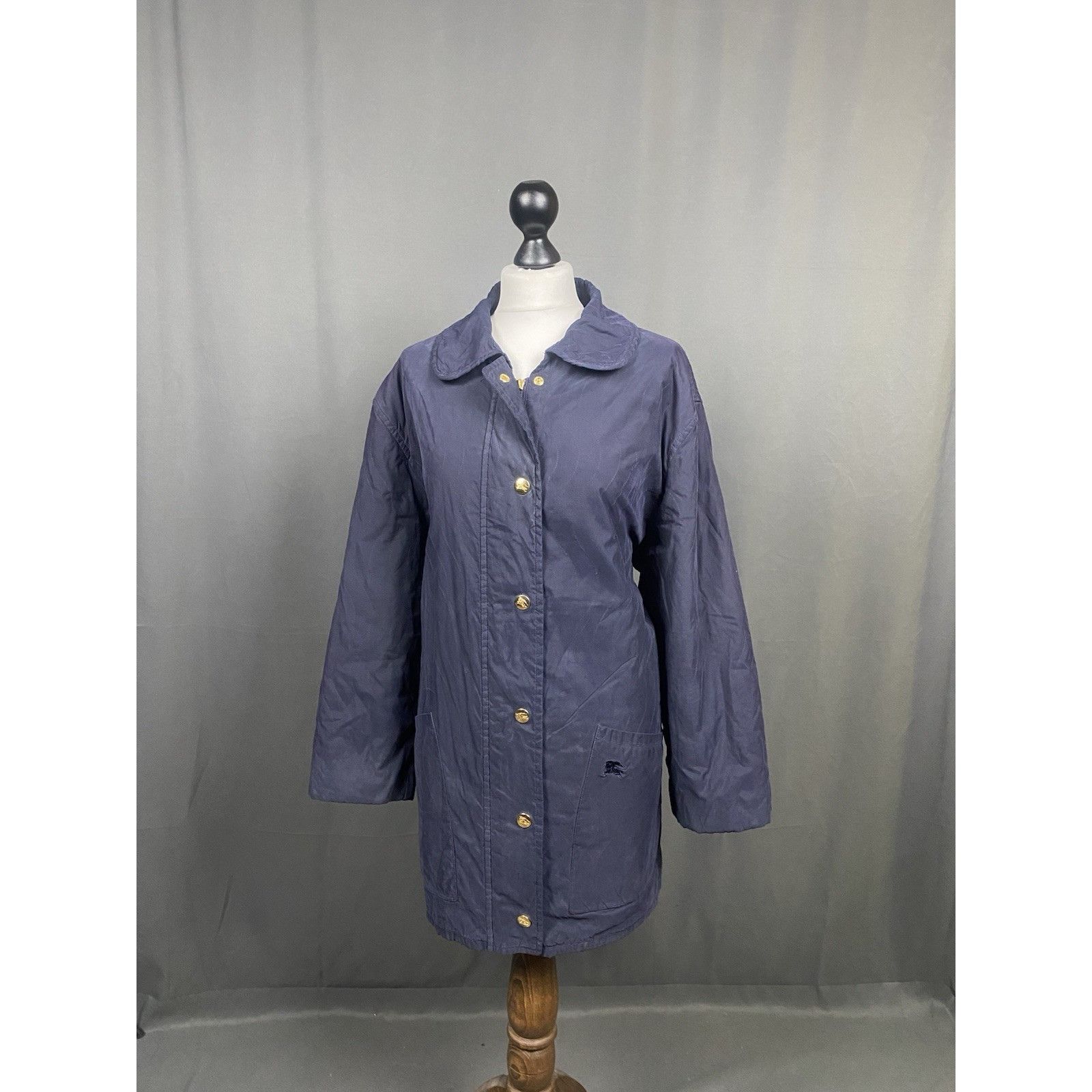 Burberry Burberry Nova Check Lining Vintage Women's Blue Quilted Jack Size XL / US 12-14 / IT 48-50 - 5 Thumbnail