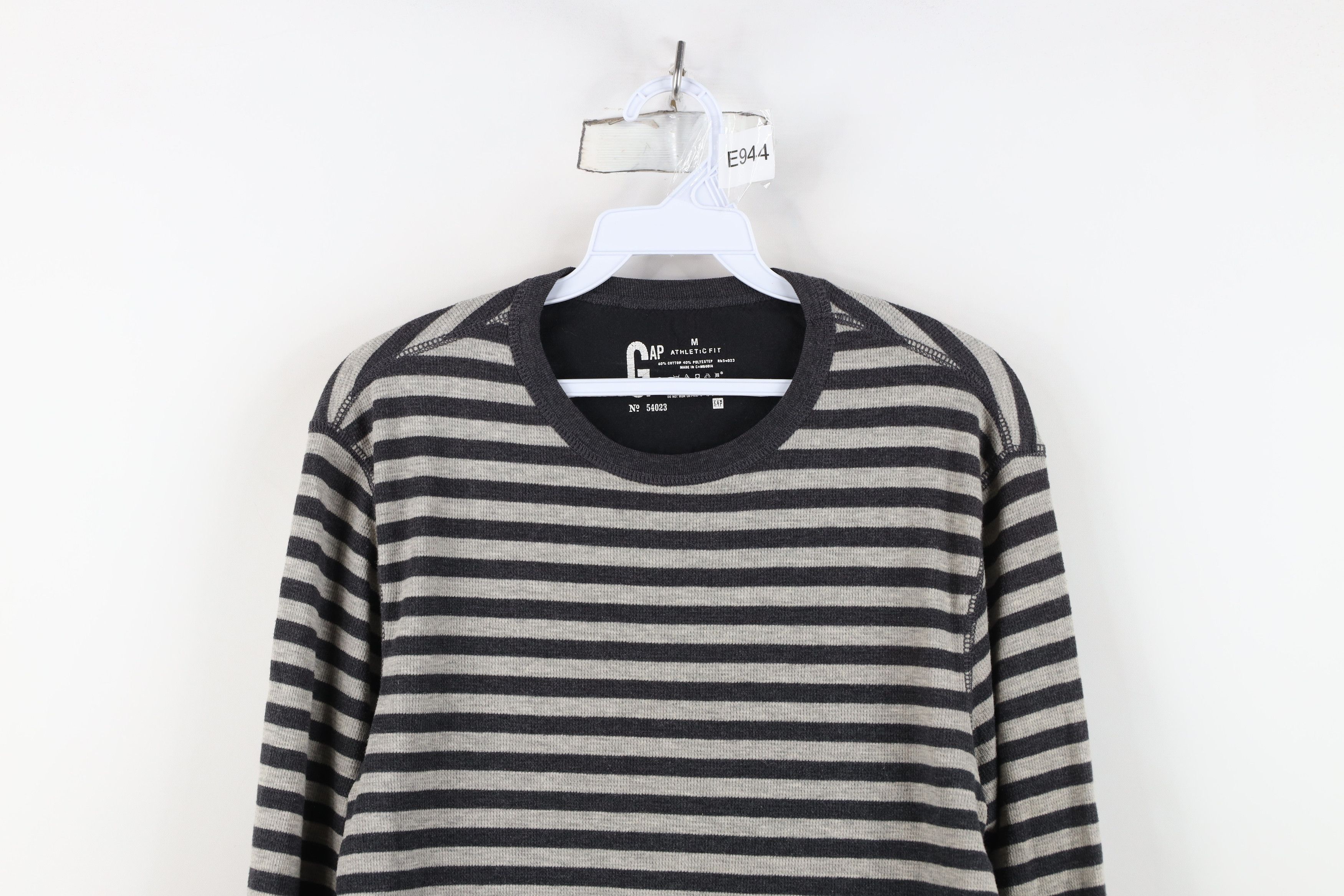 Gap Vintage Gap Striped Thermal Waffle Knit Long Sleeve T-Shirt Size US M / EU 48-50 / 2 - 2 Thumbnail