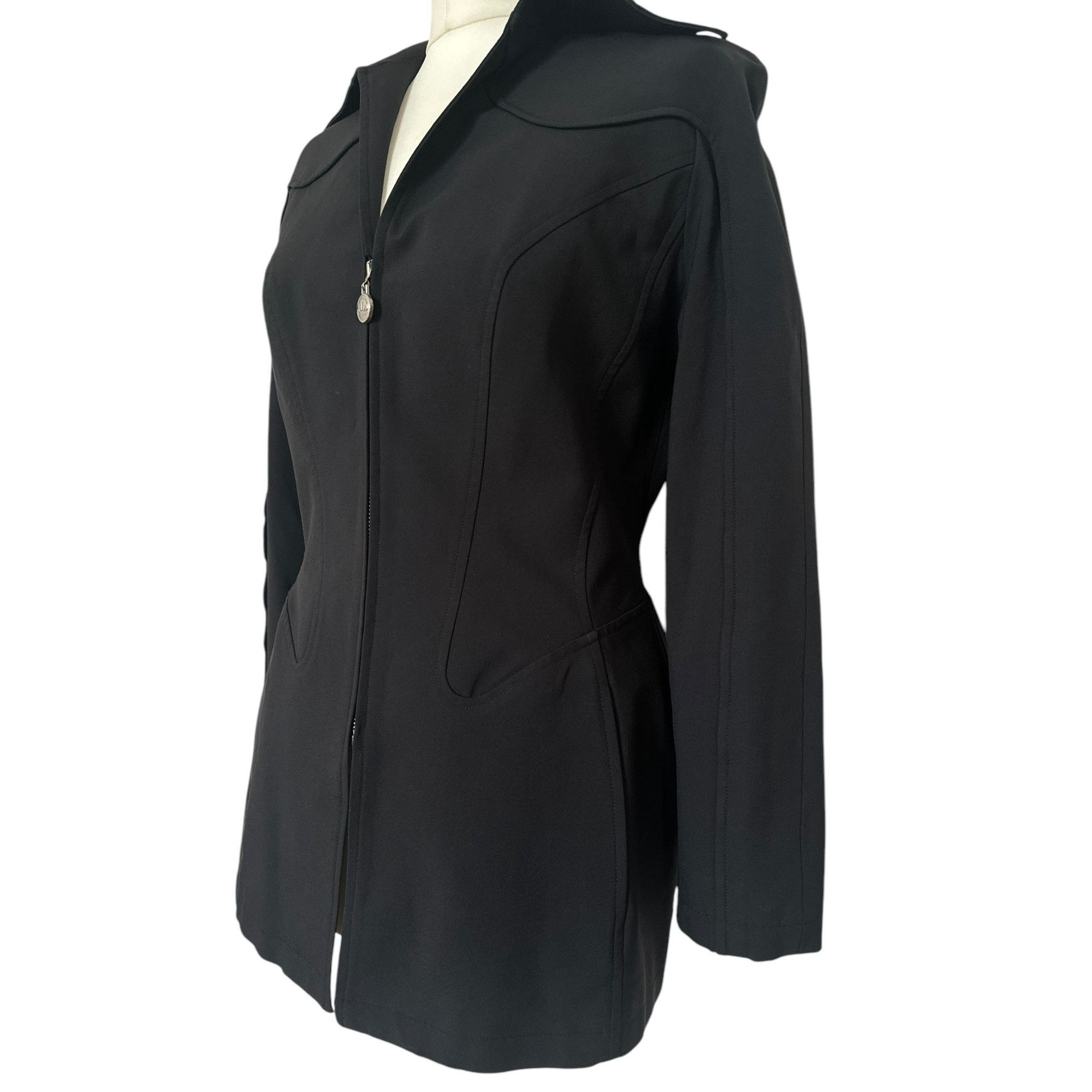 Thierry Mugler Vintage Sculptural Black Jacket Size M / US 6-8 / IT 42-44 - 3 Thumbnail