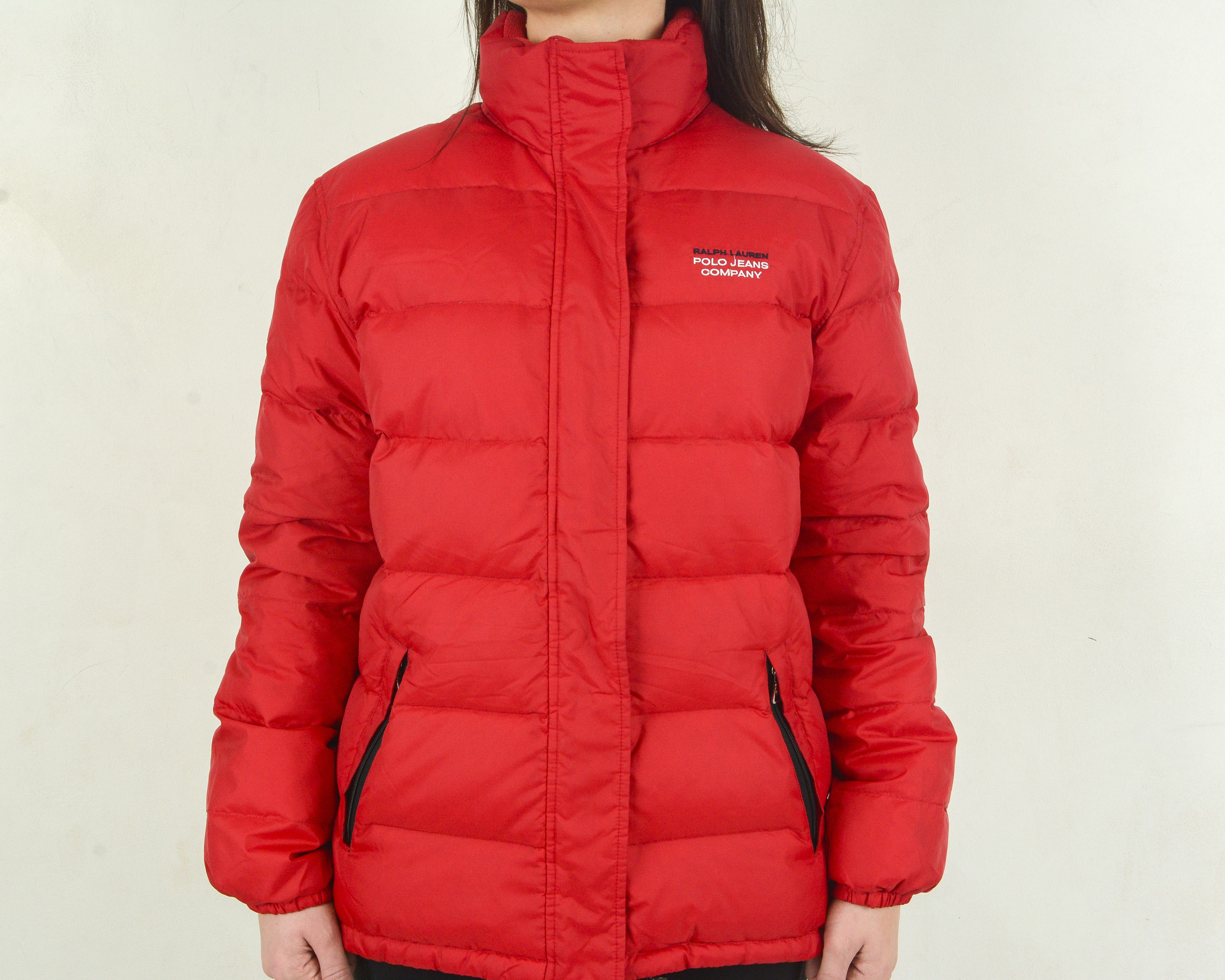 Polo Ralph Lauren × Ralph Lauren × Vintage Vintage y2k Polo jeans Women S Down Puffer Jacket Coat nylon Size S / US 4 / IT 40 - 4 Thumbnail