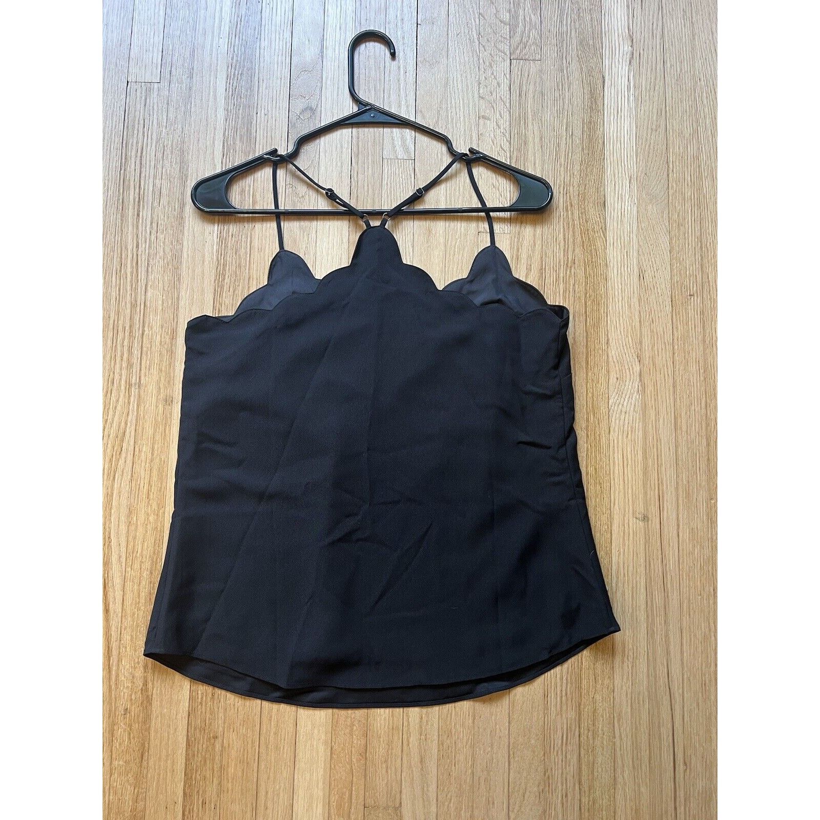 J.Crew J. Crew Women’s Top Size 4 Scalloped Black Size S / US 4 / IT 40 - 2 Thumbnail