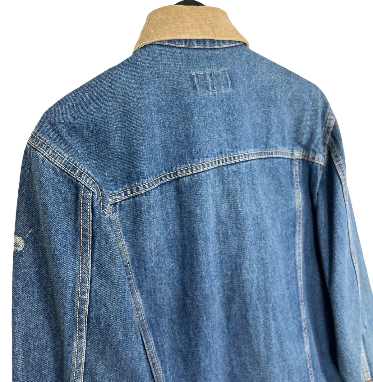 Edwin × Vintage Vintage Edwin Denim Trucker Jacket Corduroy Collar Size US M / EU 48-50 / 2 - 12 Thumbnail