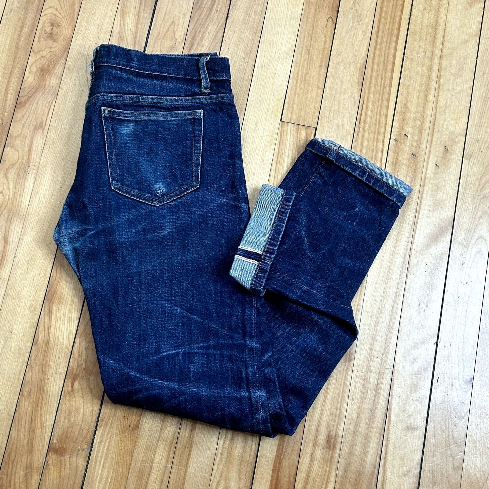 Vintage APC Selvedge Red Line Raw Denim Jeans Size 33 Size US 33 - 1 Thumbnail