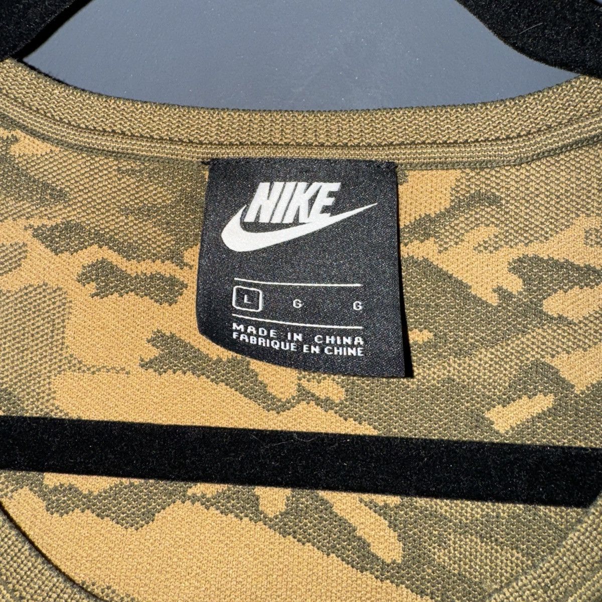 Nike Women’s Nike Knit Camo Crop Top - L Size L / US 10 / IT 46 - 4 Thumbnail