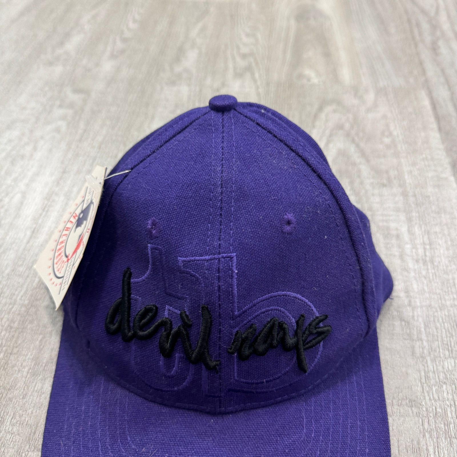 Vintage NWT Tampa Bay Devil Rays Snapback Hat Purple The Game MLB Size ONE SIZE - 2 Thumbnail