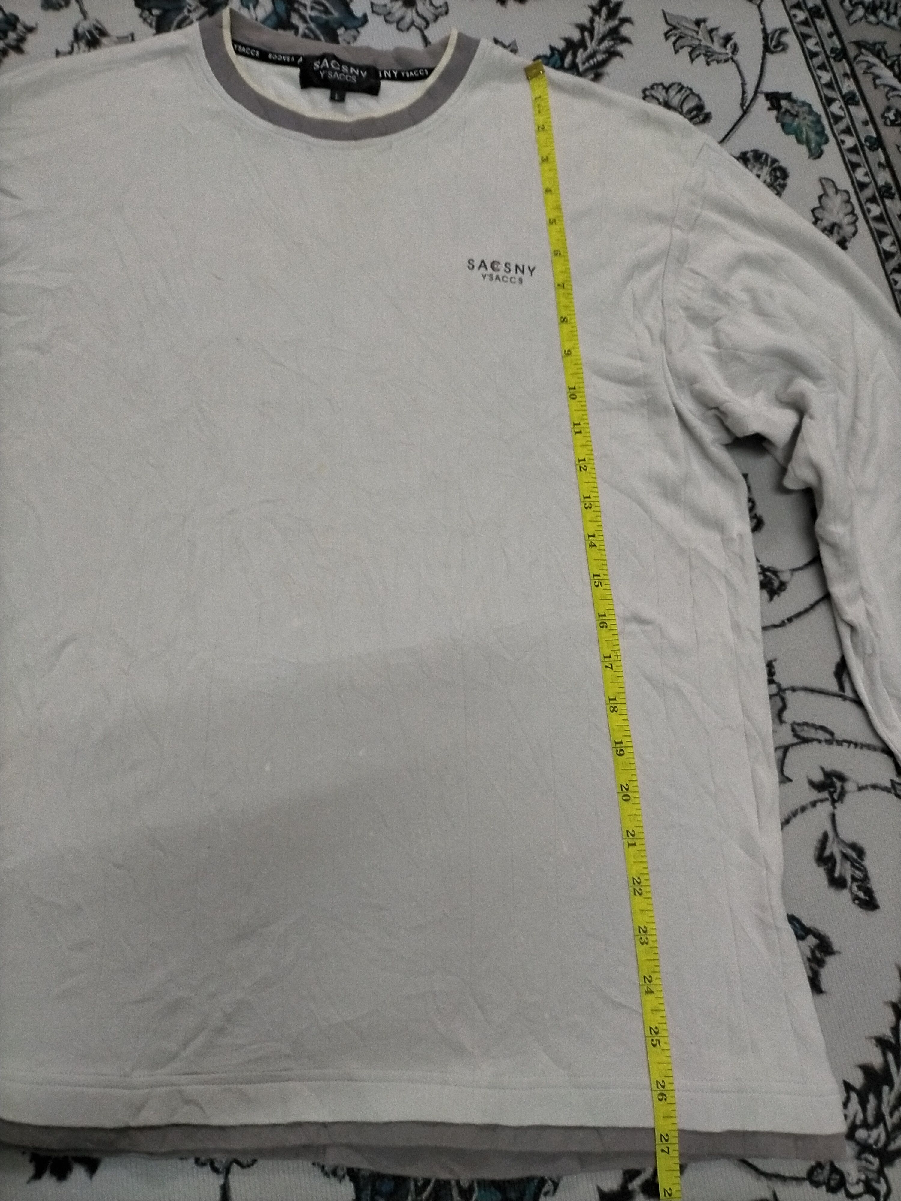 Yohji Yamamoto Y'saccs Yohji Yamamoto Long Sleeve Tshirt Size US L / EU 52-54 / 3 - 6 Thumbnail