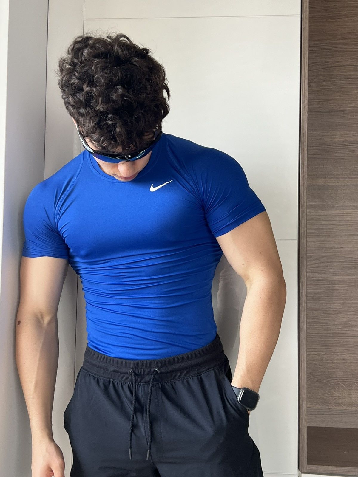 Nike ‼️Nike Pro Combat Logo Dri-Fit Fitted Termo T-Shirt‼️ Size US L / EU 52-54 / 3 - 1 Thumbnail