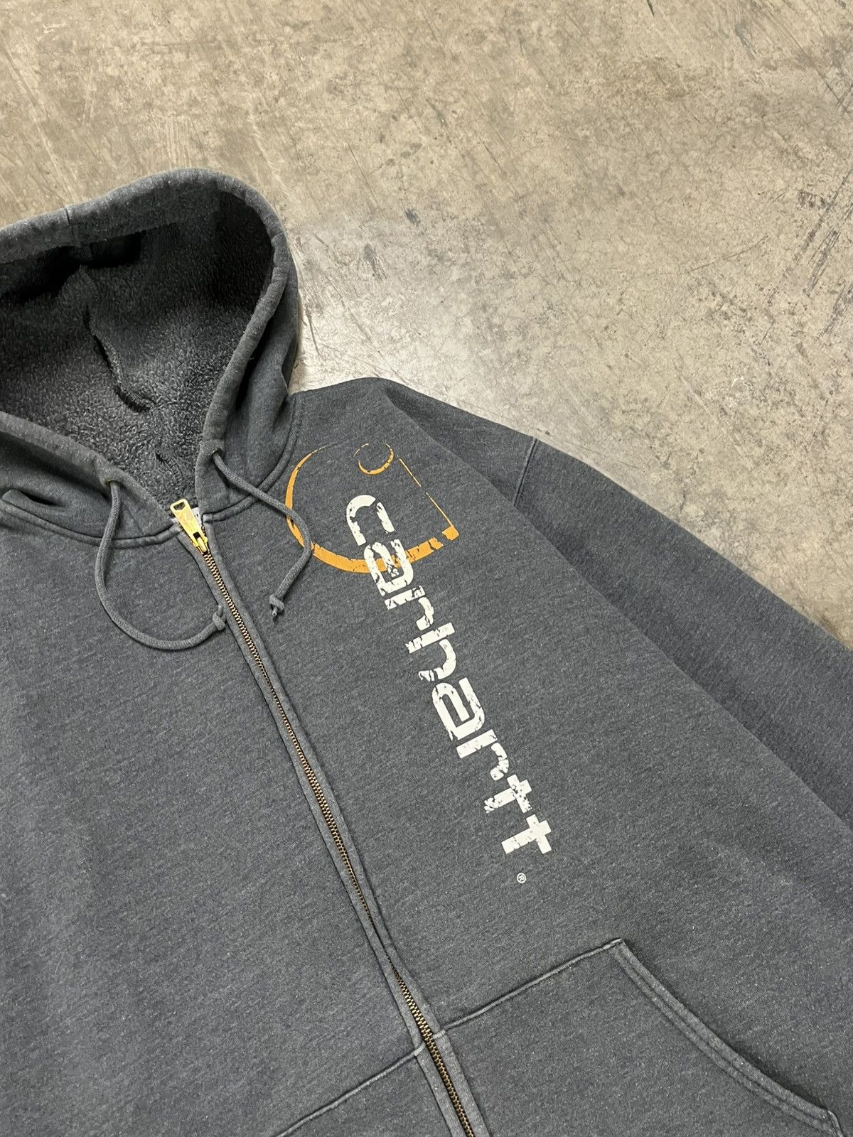 Carhartt × Vintage Carhartt vintage zip up hoodie streetwear hype rare boxy Size US XXL / EU 58 / 5 - 6 Thumbnail