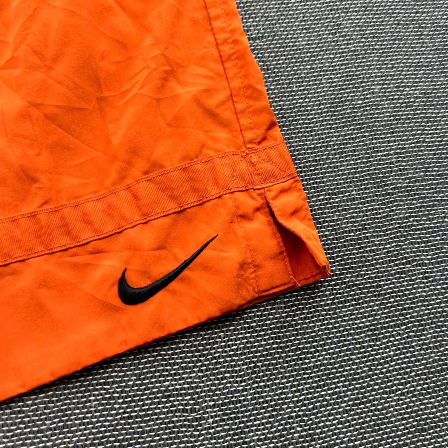 Nike Nike Agassi Mens Tennis Shorts L Orange Vintage Swoosh Athletic VTG Y2K Size US 33 - 3 Thumbnail