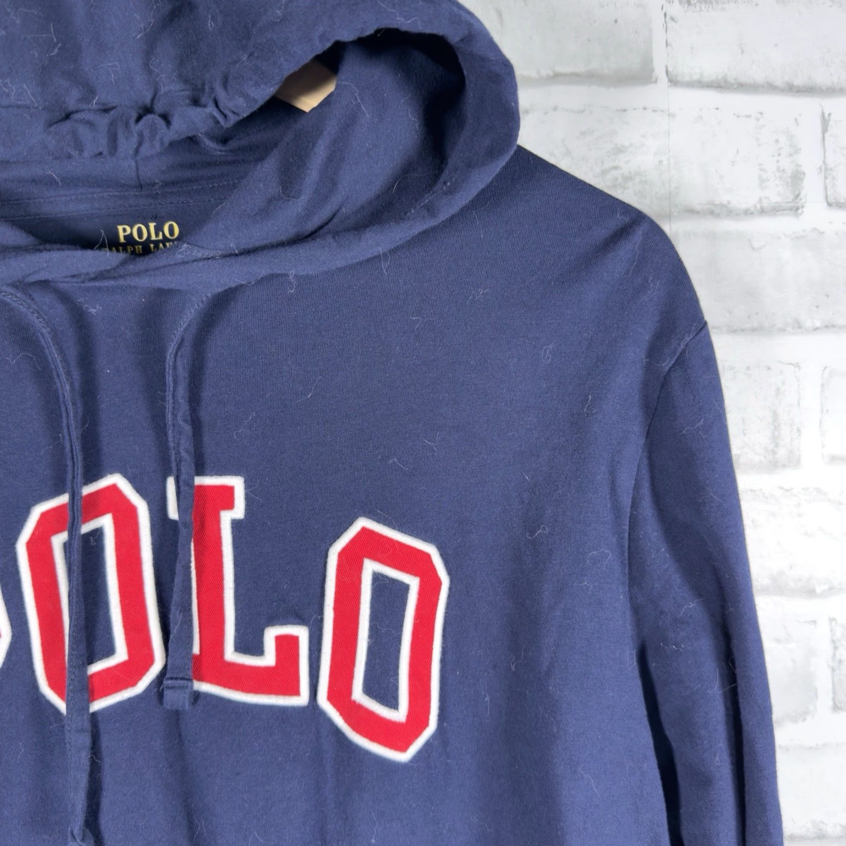 Polo Ralph Lauren VINTAGE Polo Ralph Lauren Blue Hooded Pullover Mens L Hoodie Pullover Blue Men Size US L / EU 52-54 / 3 - 2 Thumbnail