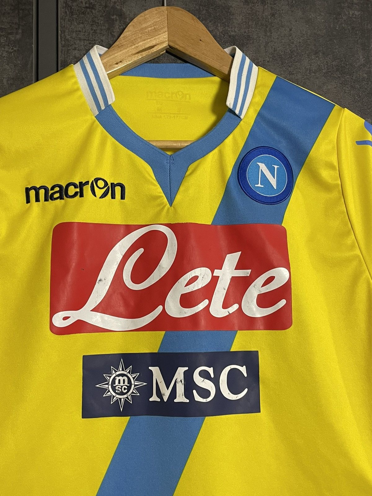 Vintage Vintage Napoli Third 2014 Kit Soccer Jersey Rare Macron Size US M / EU 48-50 / 2 - 6 Thumbnail