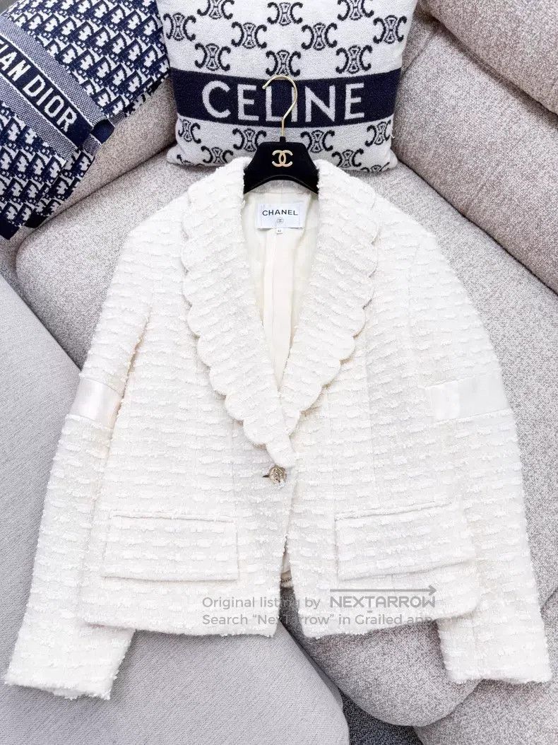 Chanel Chanel Lapel wavy soft tweed long-sleeved jacket Size M / US 6-8 / IT 42-44 - 2 Thumbnail
