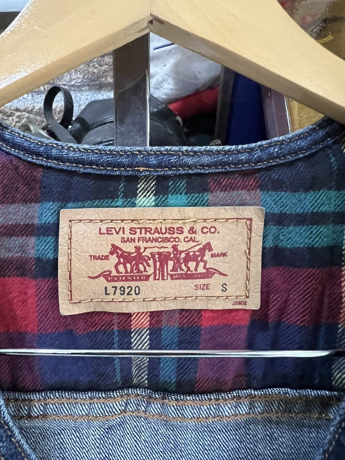 Levi's 🔥Levis L7920 Denim Vest Size XXS / US 00 / IT 34 - 8 Thumbnail