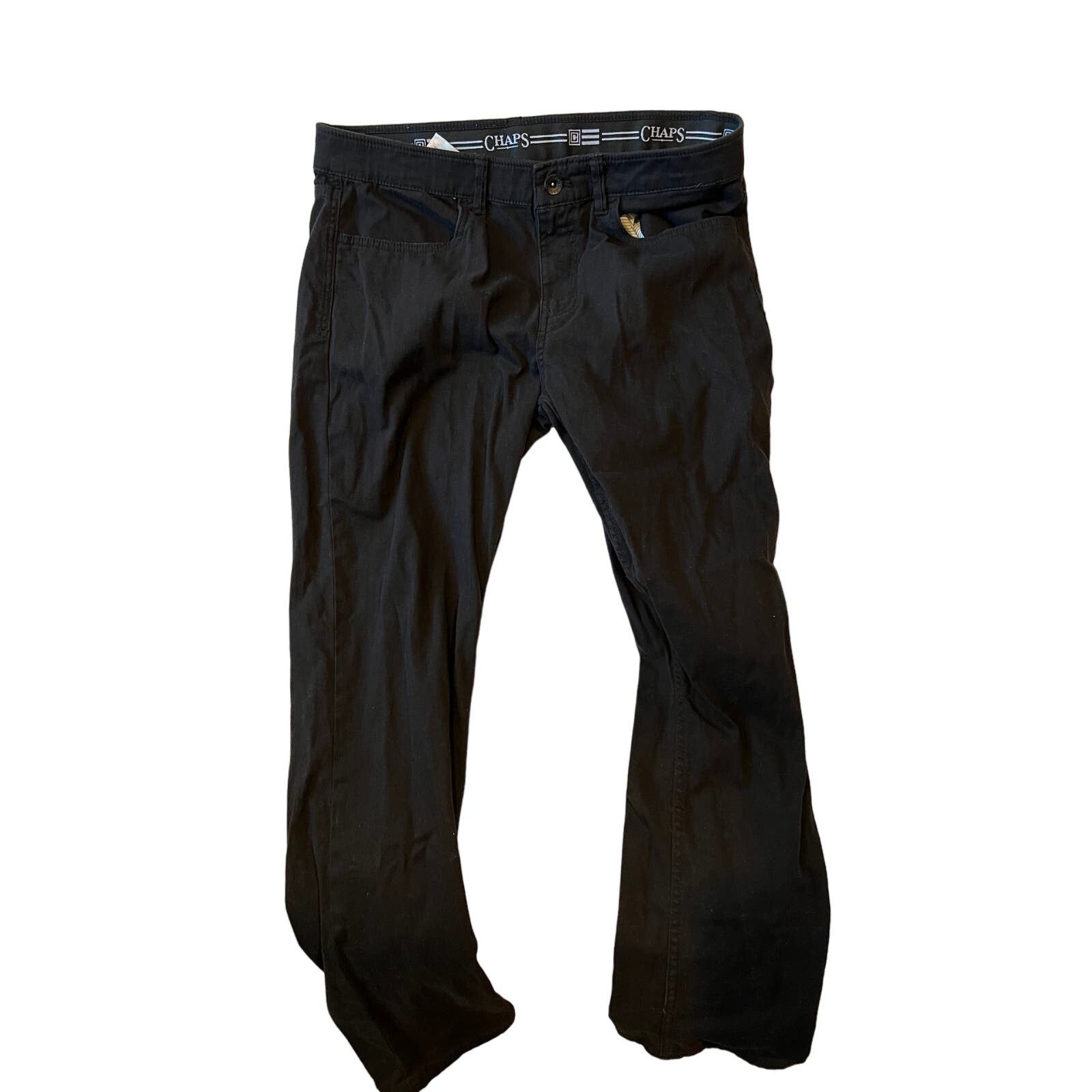 Chaps Chaps Black Straight Fit Jeans Mens 34x32 Size US 34 / EU 50 - 1 Thumbnail