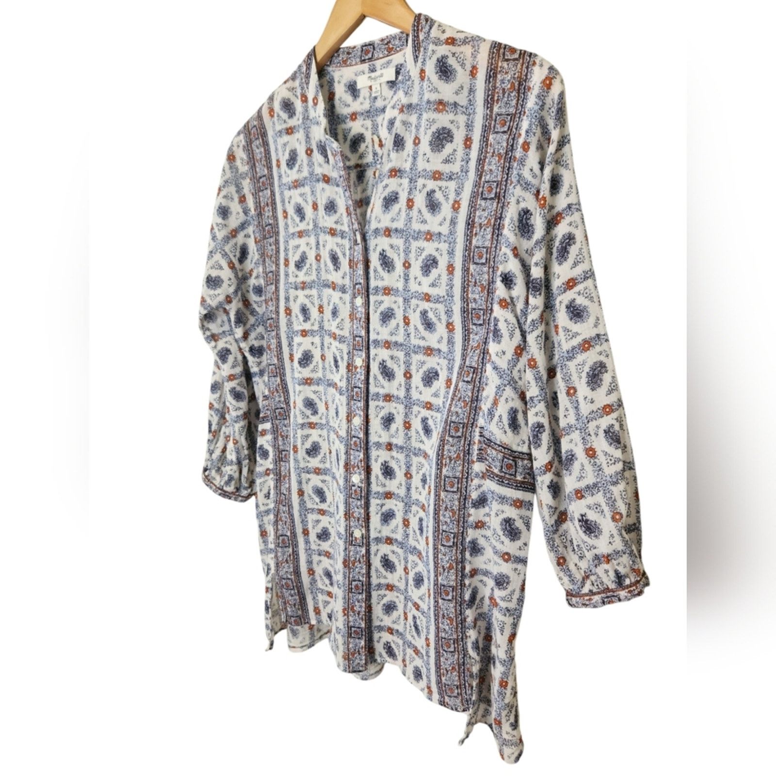Madewell Madewell Picnic Paisley Boho print tunic top Small Size S / US 4 / IT 40 - 5 Thumbnail