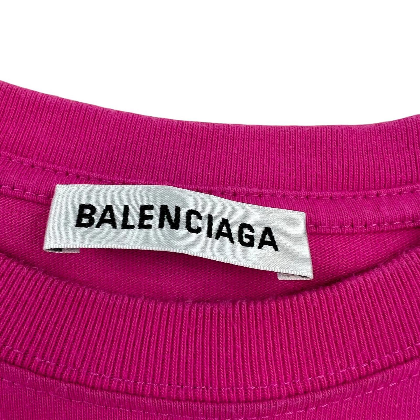 Balenciaga Balenciaga Mini Copyright Logo Pink T Shirt Size US M / EU 48-50 / 2 - 3 Thumbnail