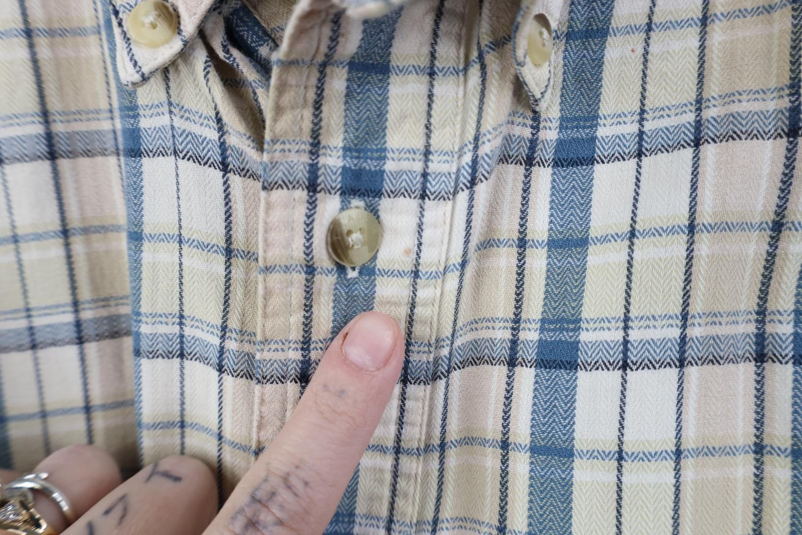 Vintage Vintage 90s Streetwear Collared Button Down Shirt Plaid Size US M / EU 48-50 / 2 - 5 Thumbnail
