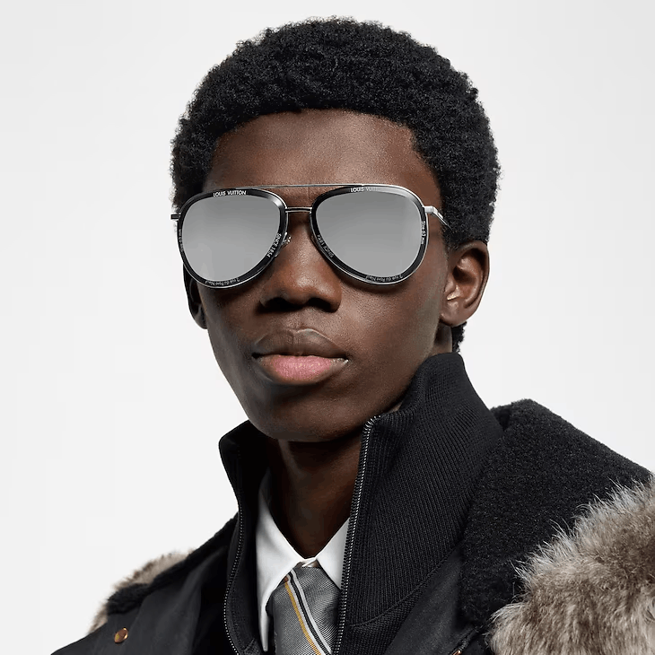 Louis Vuitton LV Super Vision Metal Pilot Sunglasses Size ONE SIZE - 5 Thumbnail