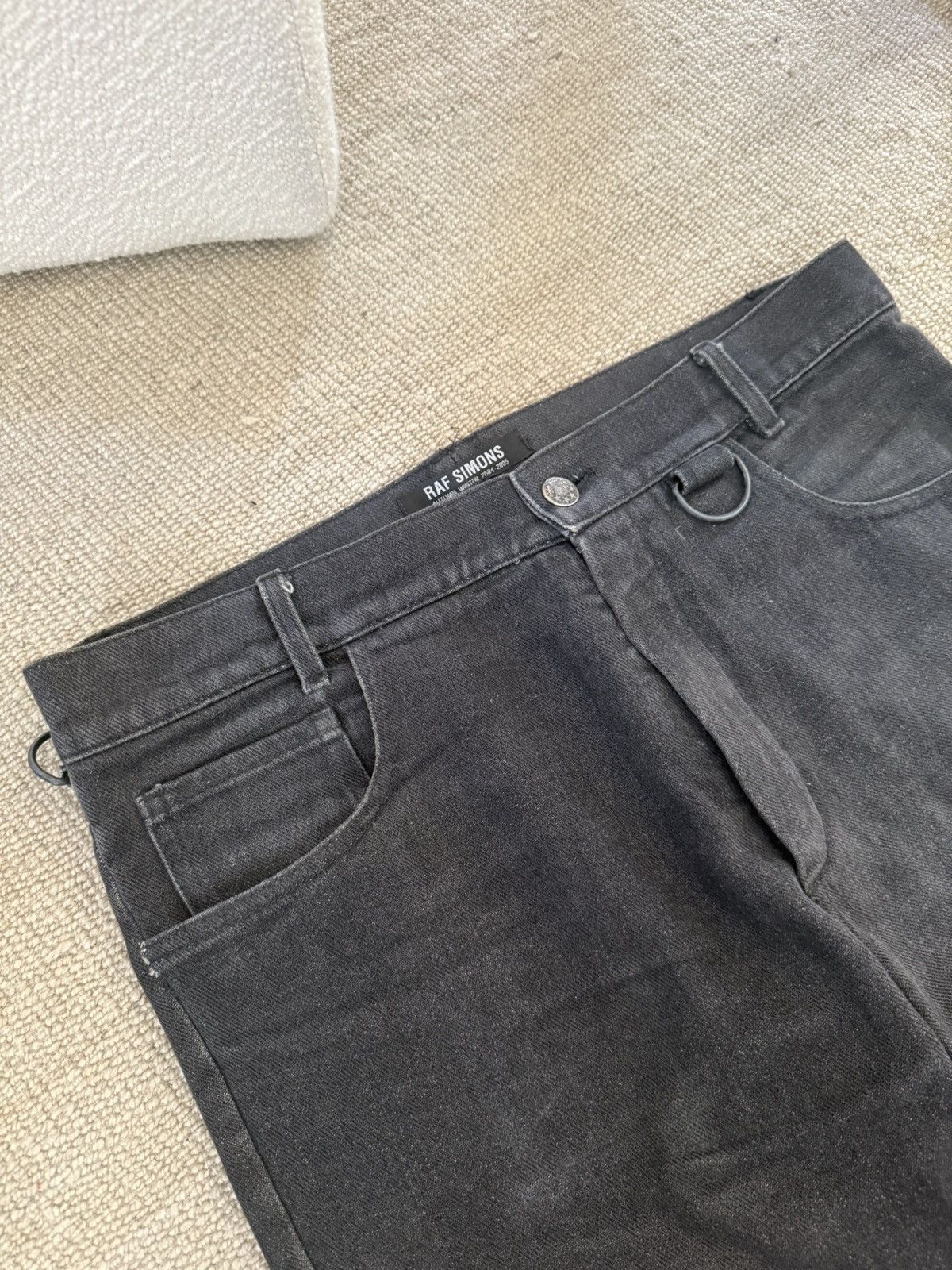 Raf Simons AW2004 “Waves” MA-1 Cargo Denim Size US 31 - 3 Thumbnail