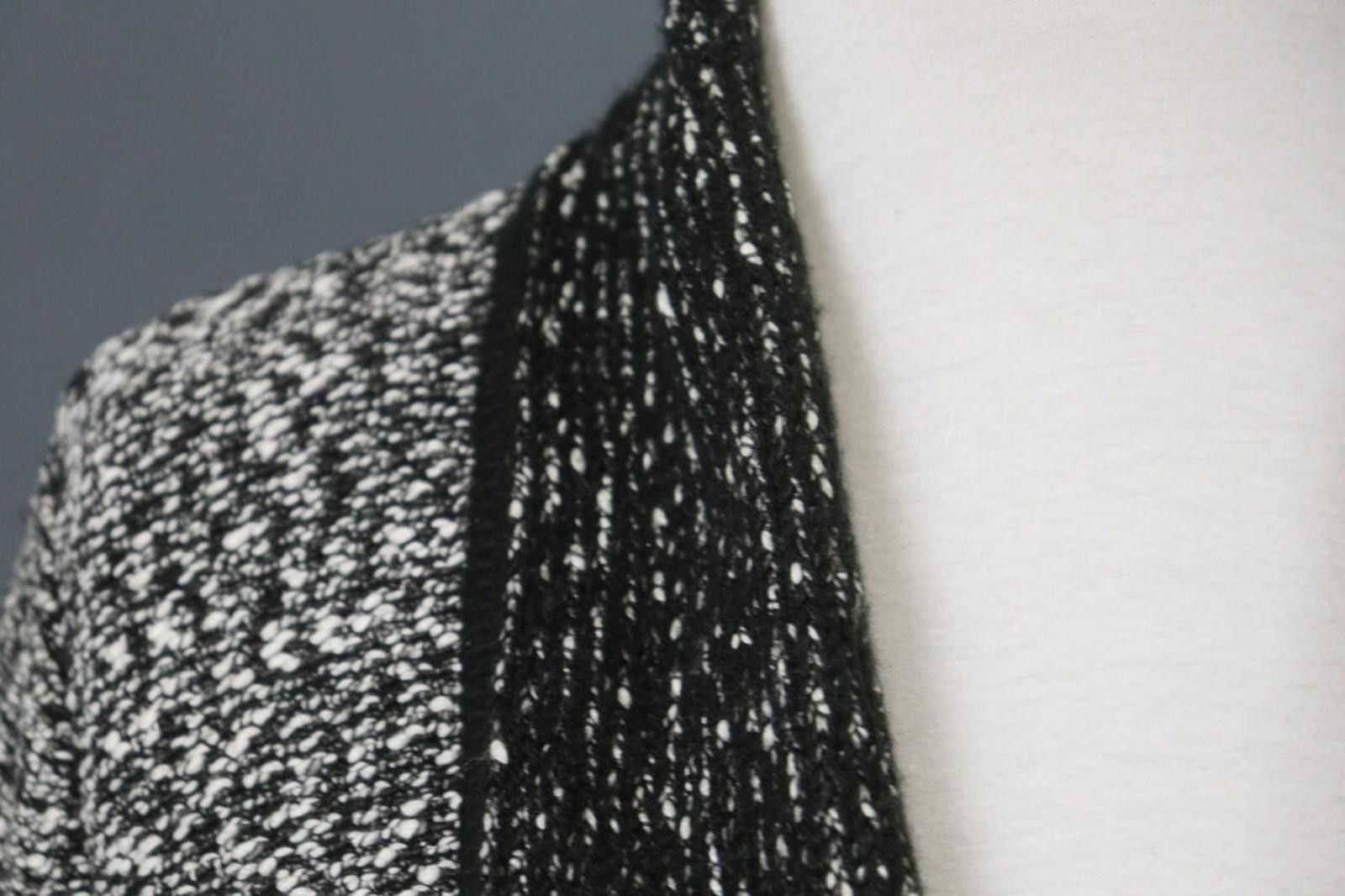 Karl Lagerfeld Karl Lagerfeld Gray Black Front Cardigan Size XS Size XS / US 0-2 / IT 36-38 - 7 Thumbnail