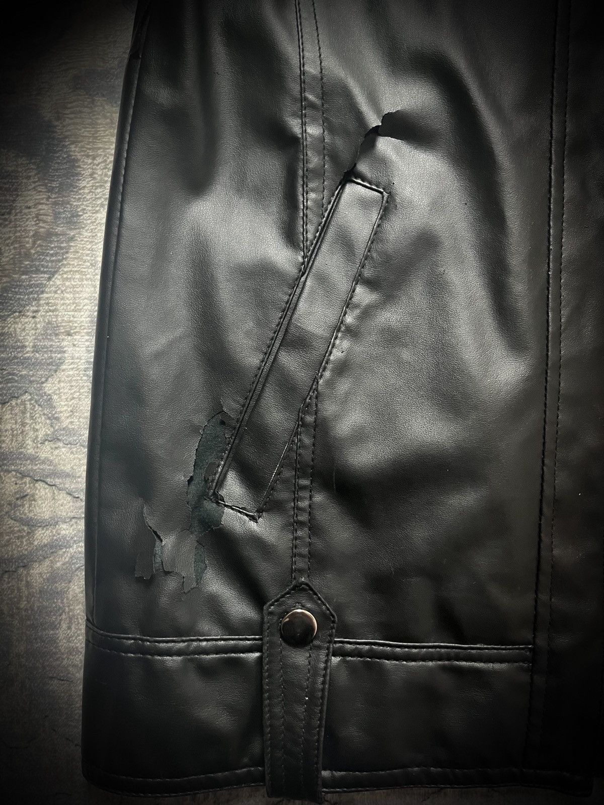 CIVARIZE CAVARIA X LA GATE striped leather jacket Size US M / EU 48-50 / 2 - 8 Thumbnail