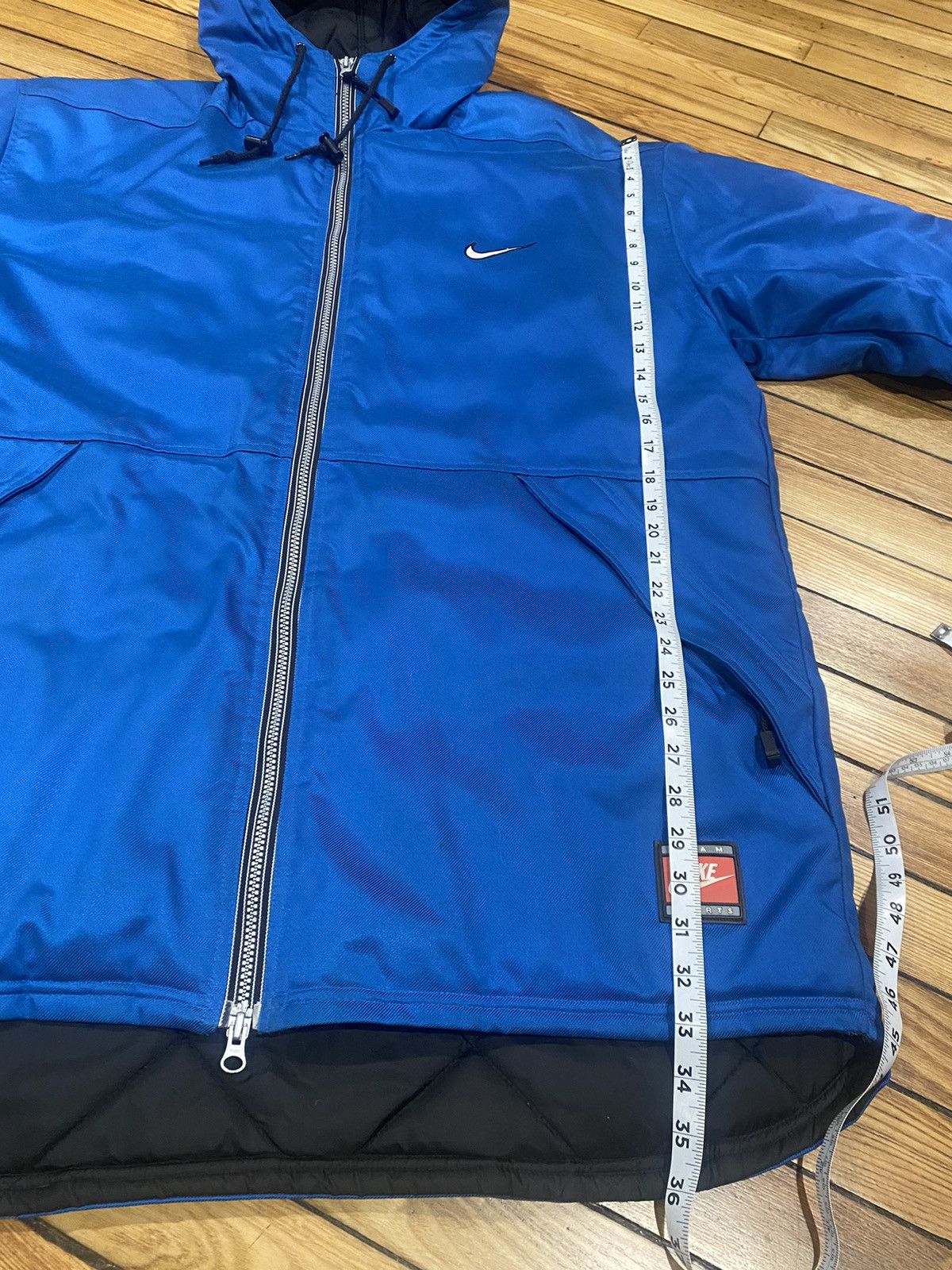 Nike × Vintage Vintage 90s white tag Nike Parka Size US L / EU 52-54 / 3 - 8 Thumbnail