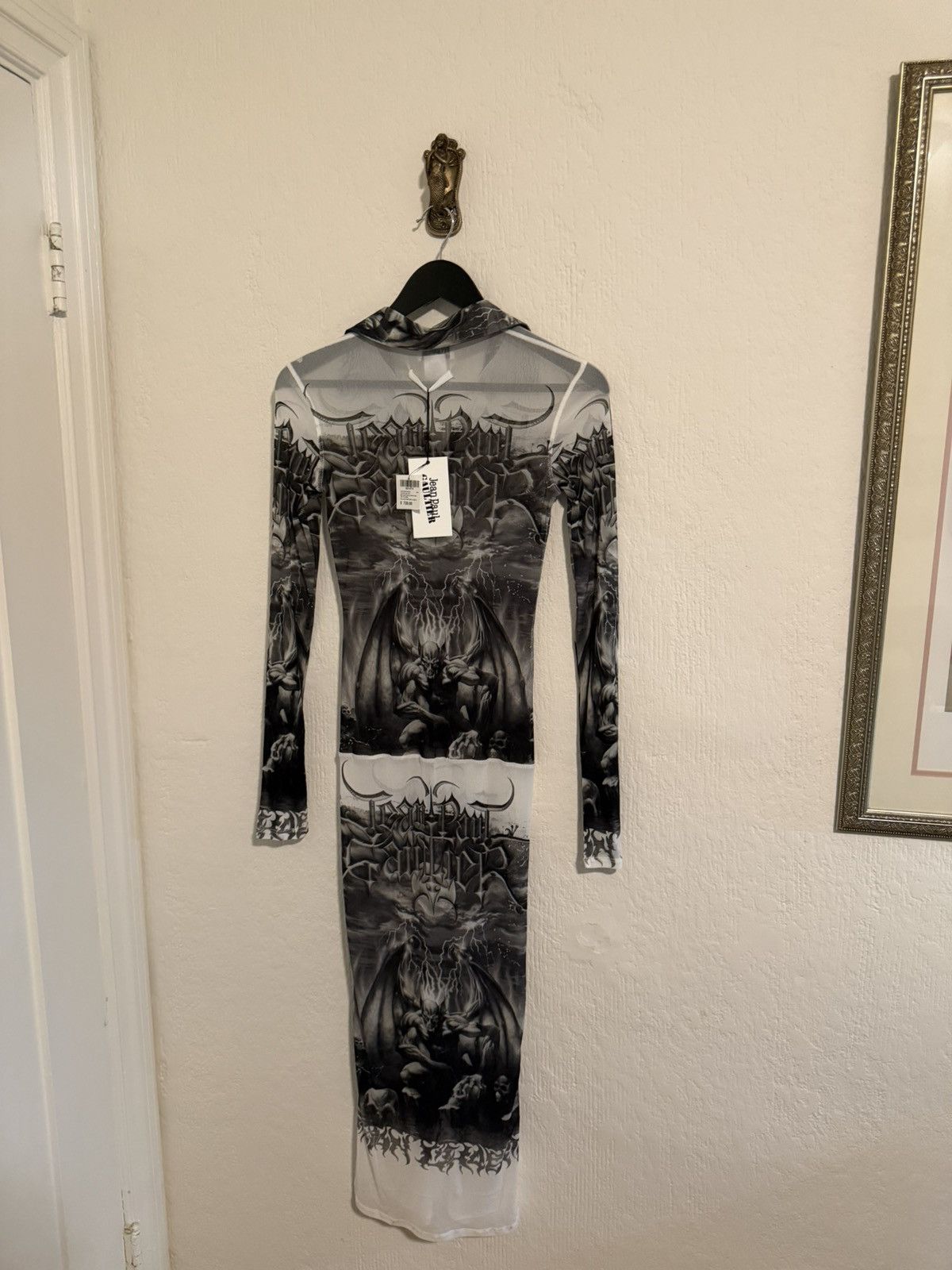 Jean Paul Gaultier Jean Paul Gaultier “Diablo” midi dress size 8 BNWT Size M / US 6-8 / IT 42-44 - 9 Thumbnail