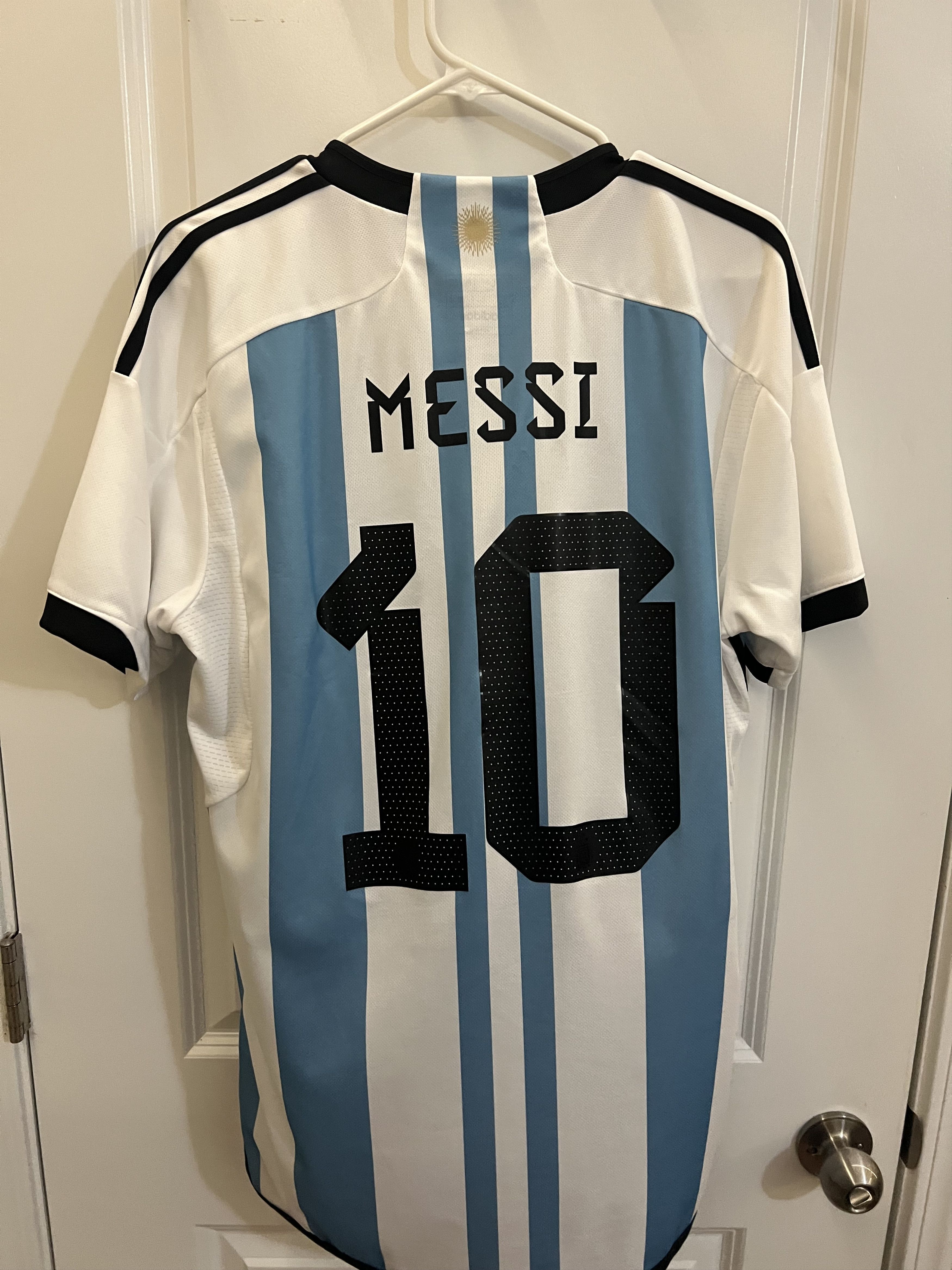 Adidas Messi World Cup Argentina 22/23 Home Jersey Men's L Size US L / EU 52-54 / 3 - 1 Thumbnail