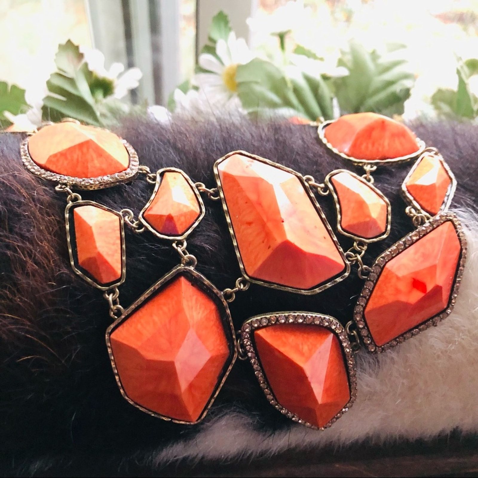Jewelry Tangerine rough cascade golden topaz stone necklace Size ONE SIZE - 3 Thumbnail