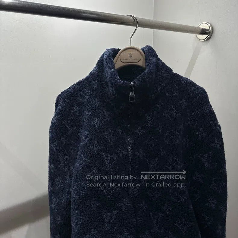 Louis Vuitton Louis Vuitton Full-print jacquard suede Logo zip jacket Size US S / EU 44-46 / 1 - 6 Thumbnail