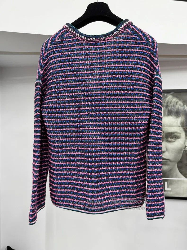Chanel Chanel Purple braided cardigan coat Size XXS / US 00 / IT 34 - 4 Thumbnail