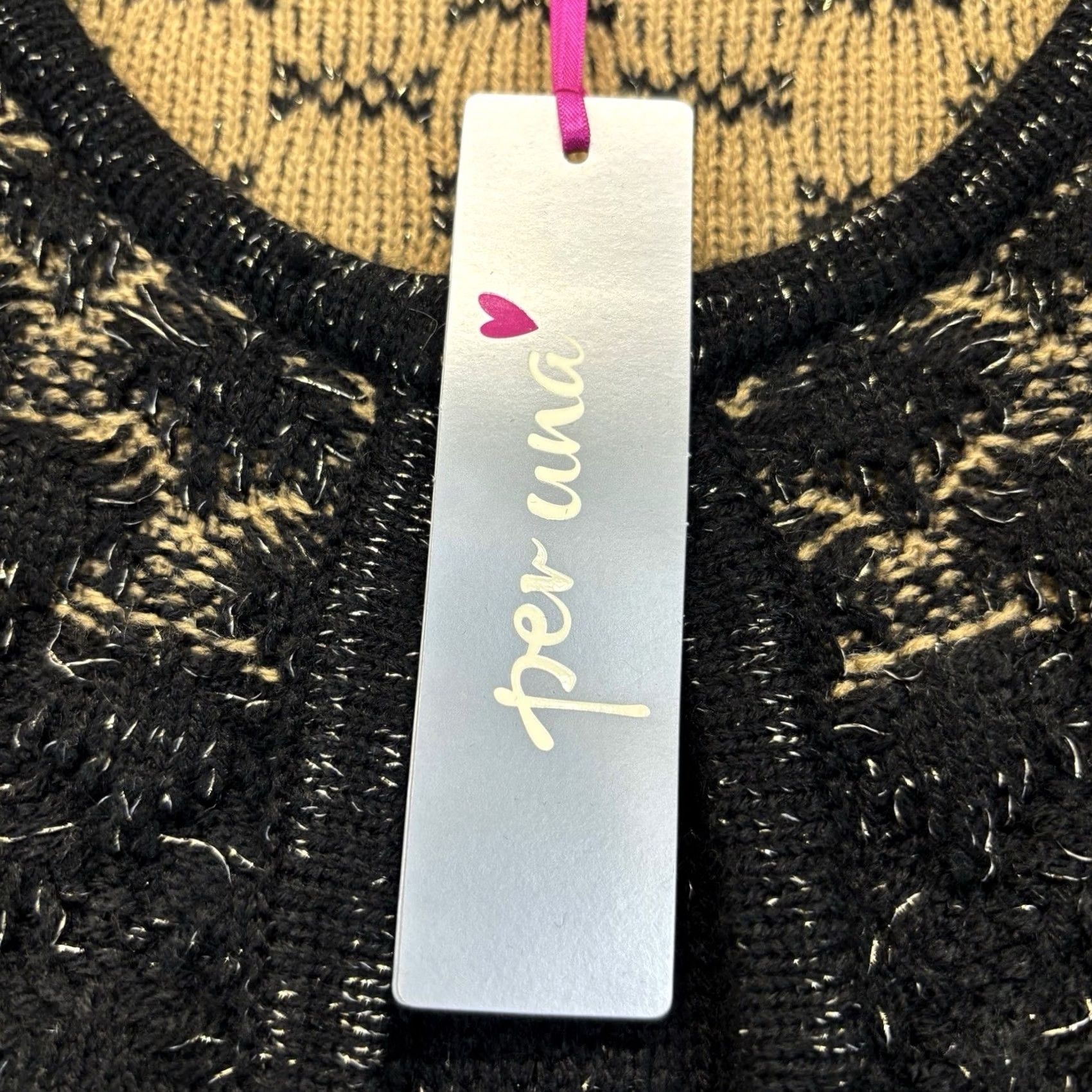 Vintage M&S Per Una Cardigan Jumper Size UK 16 Women’s Black & Gold New With Defects Size XXL / US 16-18 / IT 52-54 - 4 Thumbnail