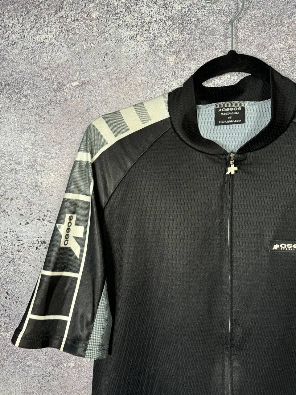 Vintage Vintage Assos of Switzerland black cycling jersey XL Size Size US XL / EU 56 / 4 - 3 Thumbnail